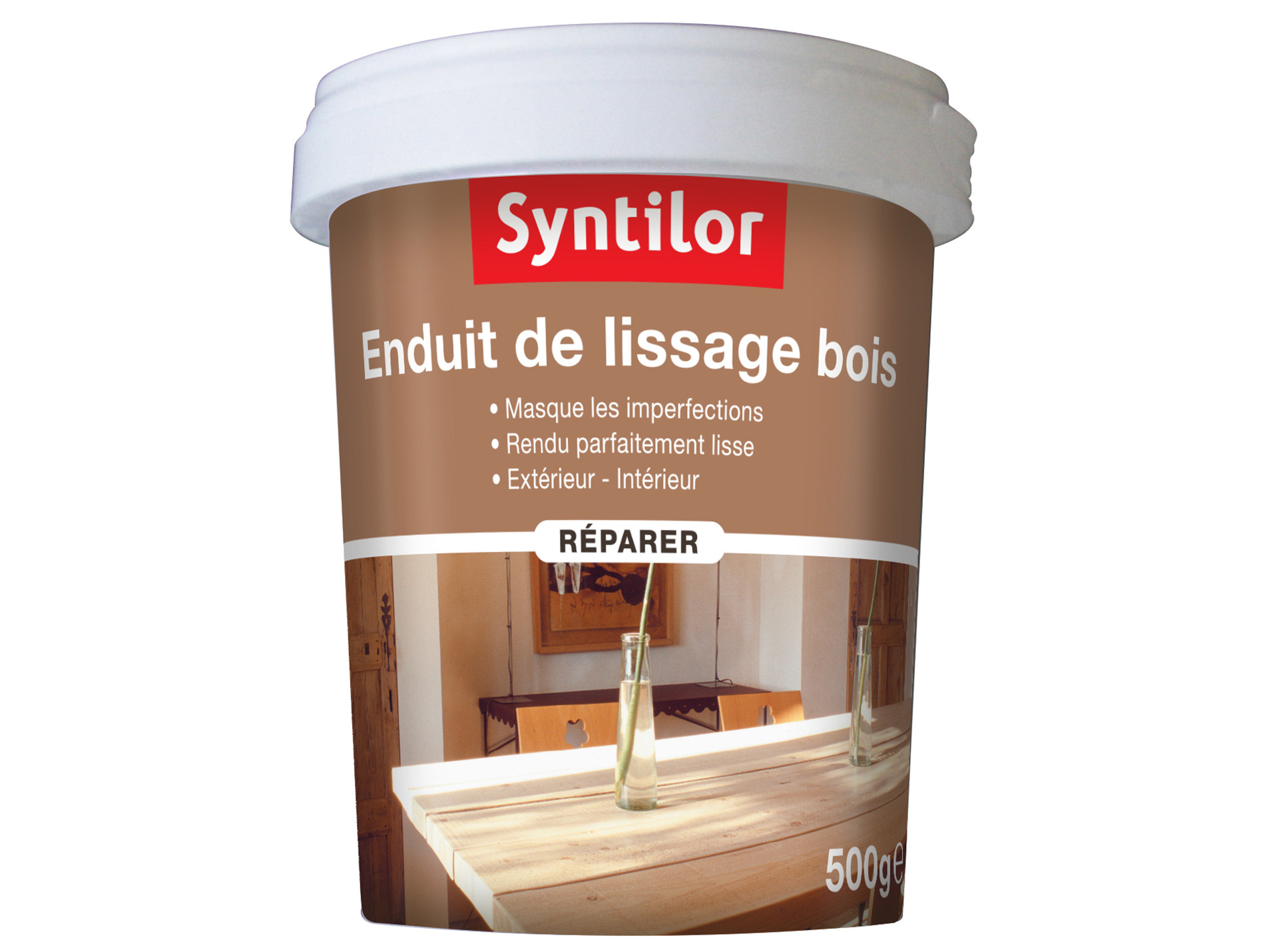 Enduit de lissage bois SYNTILOR pot de 500g