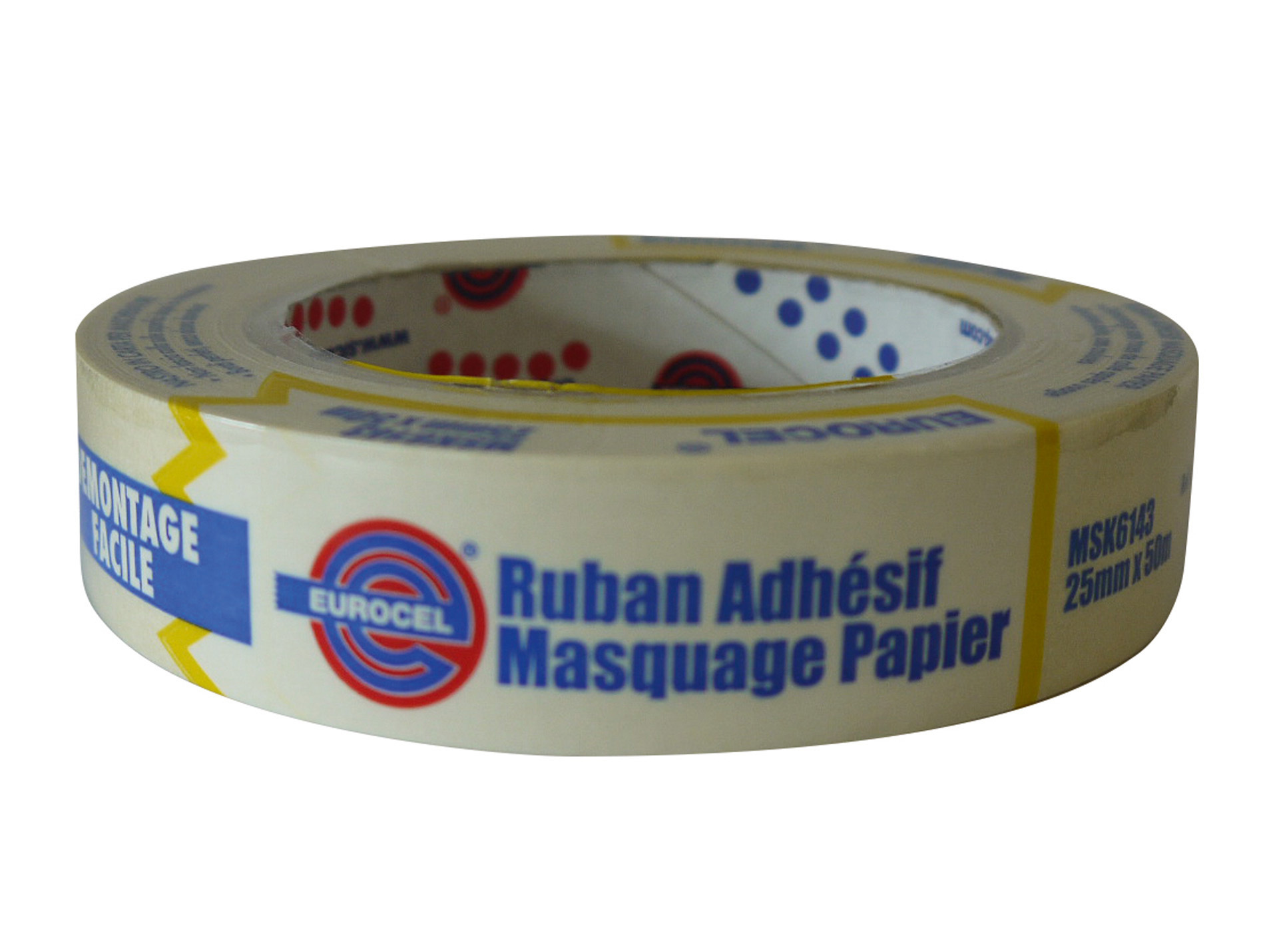 Adhésif de masquage tous usages SICAD transparent l.25mm x L.50m