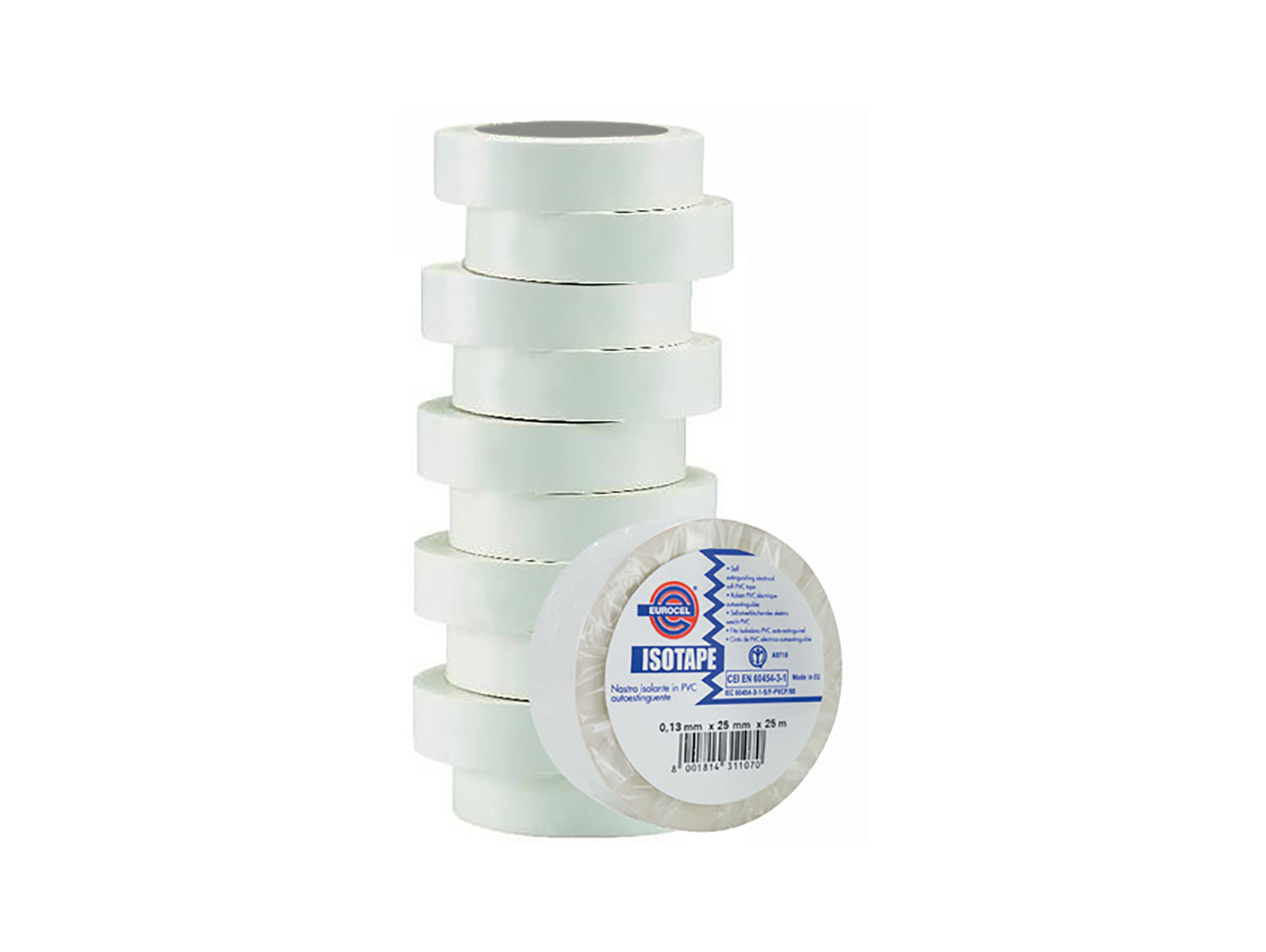 Adhésif PVC électricité SICAD Blanc l.15mm x L.10m x10