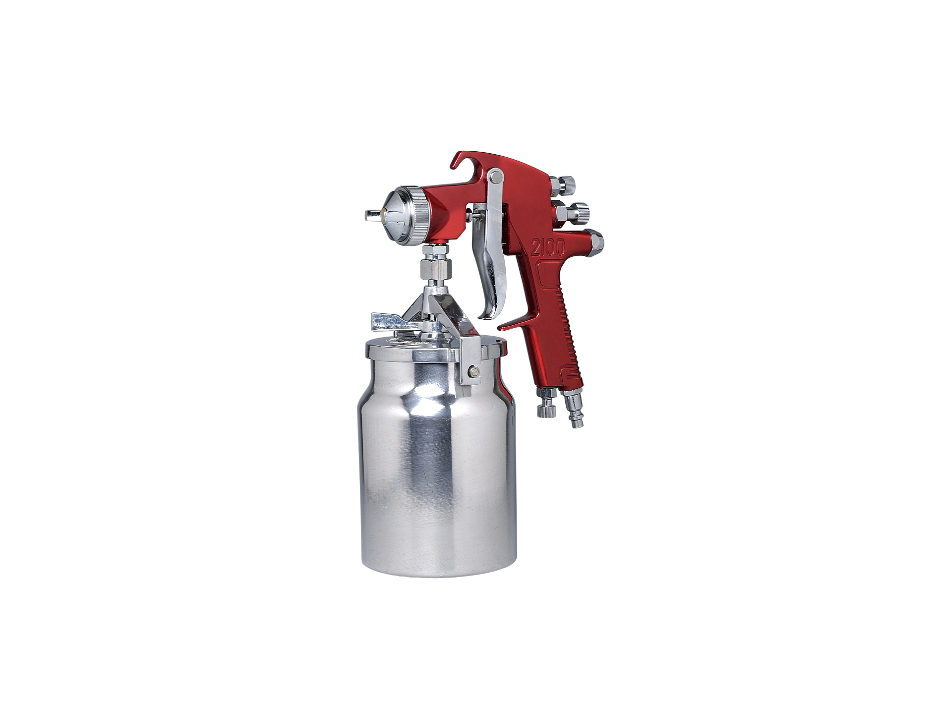 Pistolet de peinture à succion Pro - Godet métal 1L