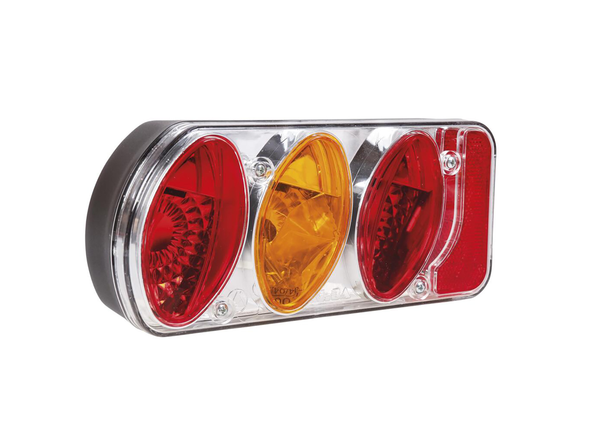 Lanterne 5 fonctions gauche chromée pour remorque