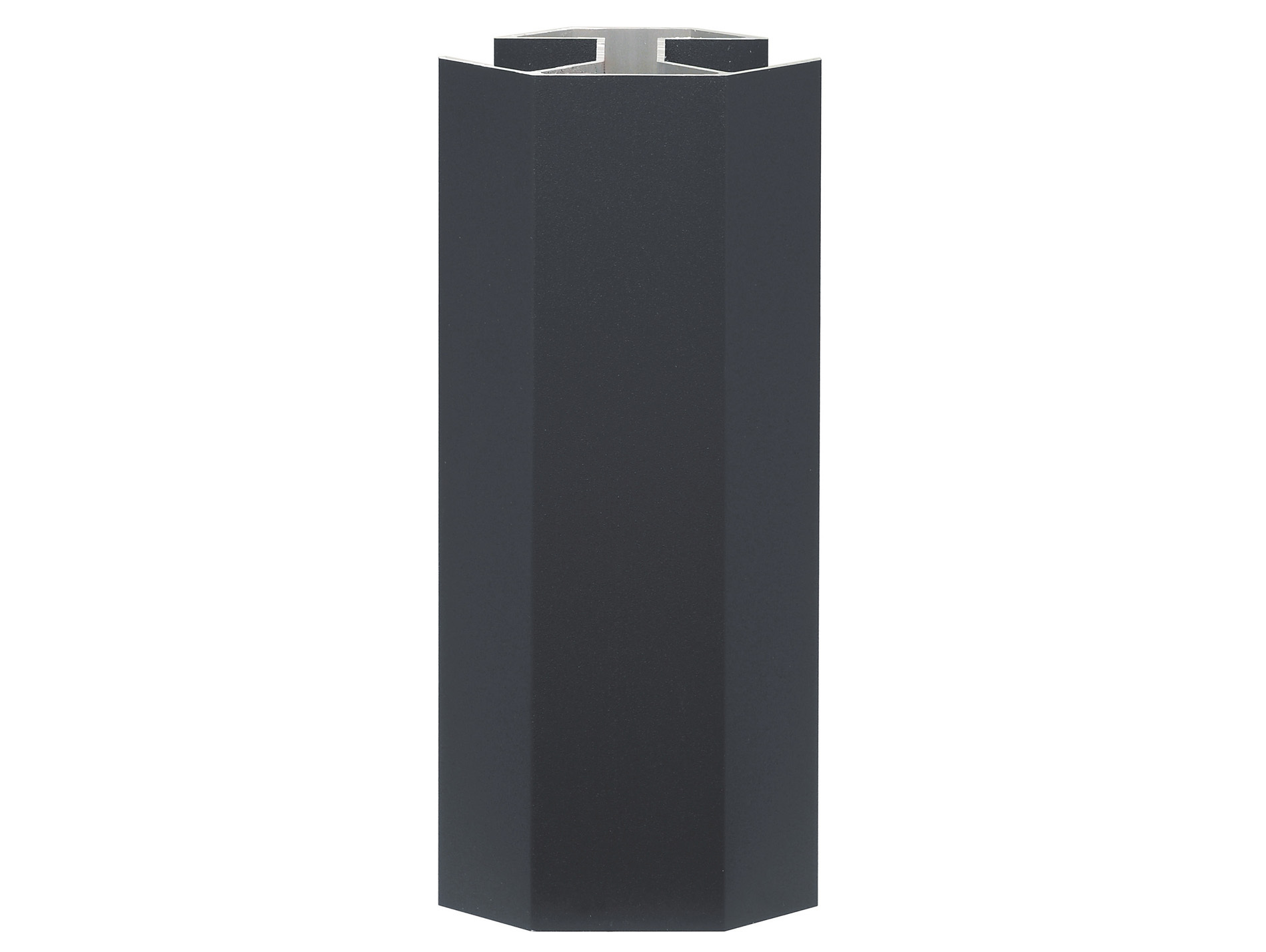 Pack poteau alu pour clôture Boréale H.1,835m gris anthracite