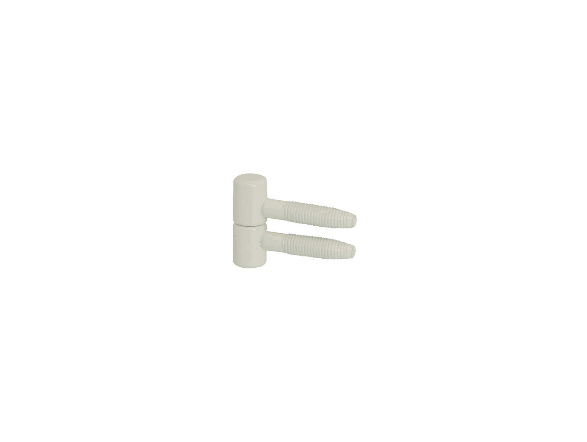 Fiche à visser ø13 38mm acier époxy blanc x2