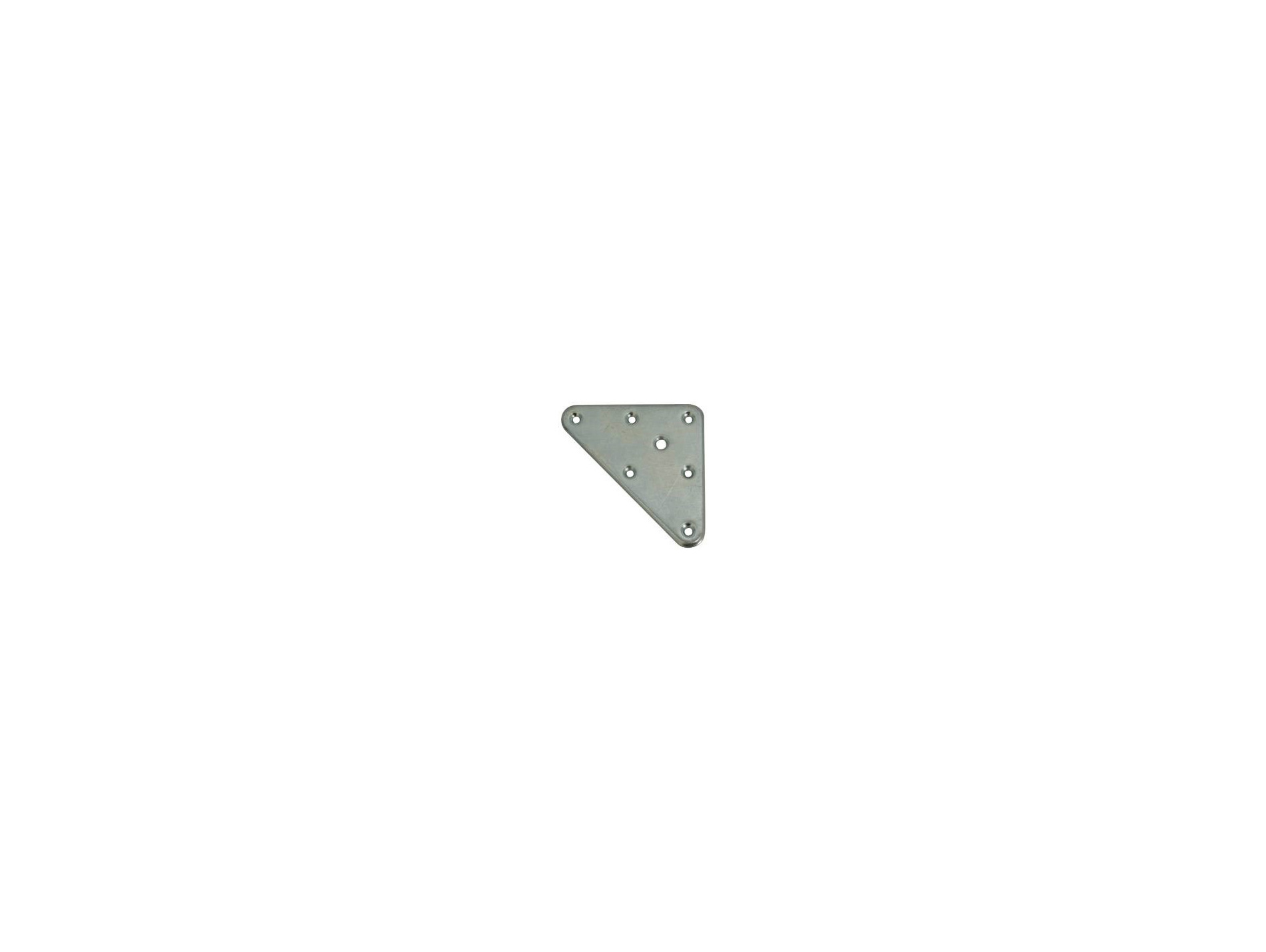 Platine de fixation acier zingué 90x120mm x5
