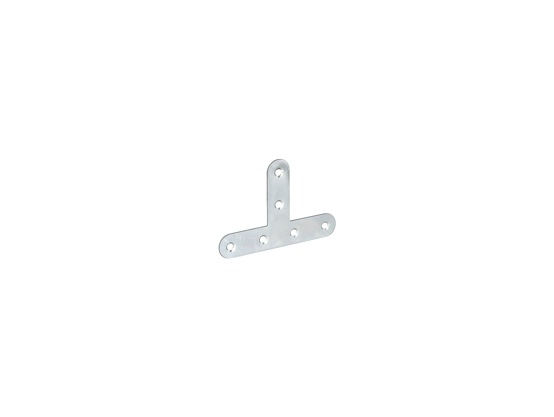 Équerre en T plat 80x45x15mm acier zingué