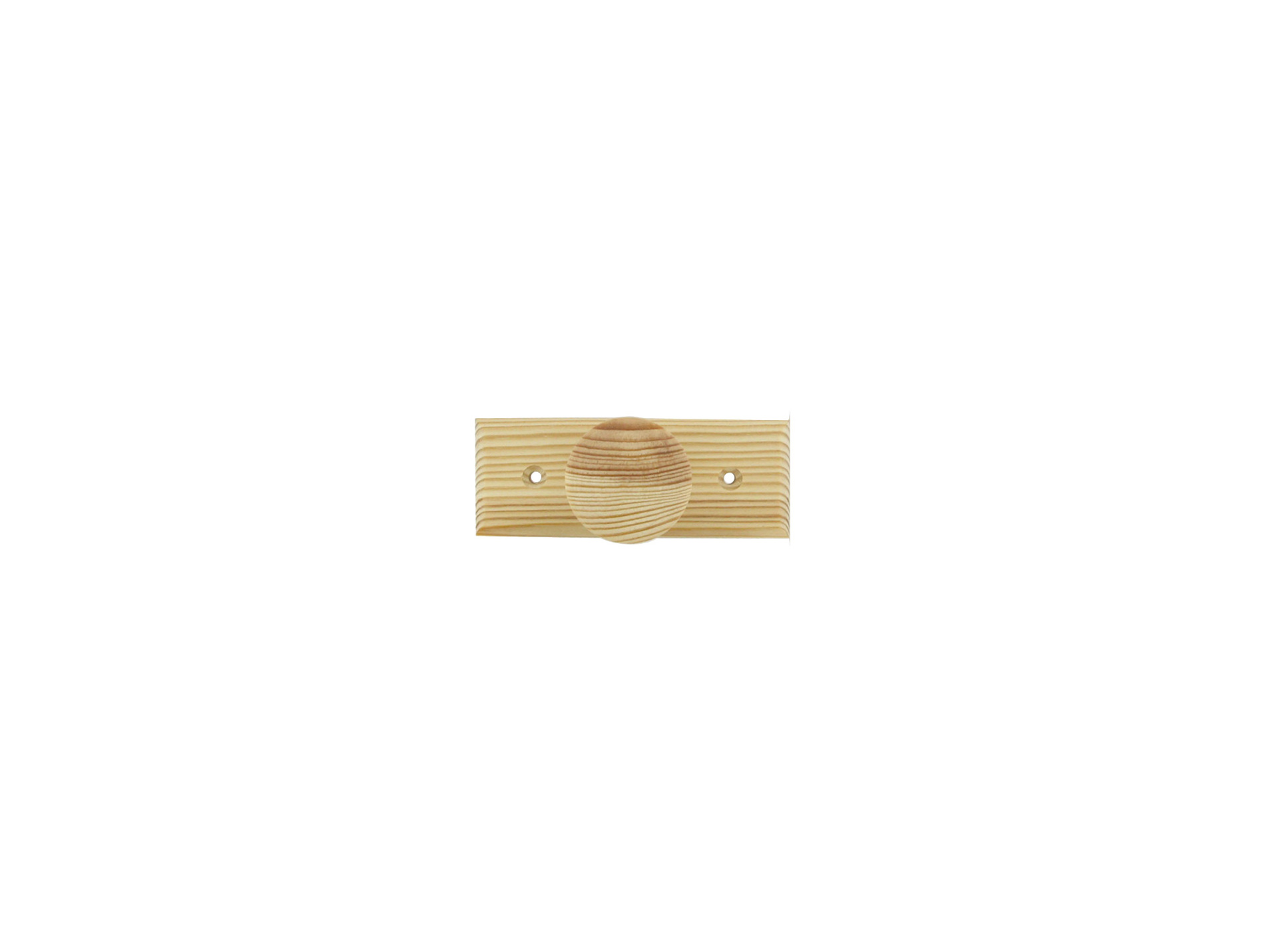 Patère classique 1 tête pin brut