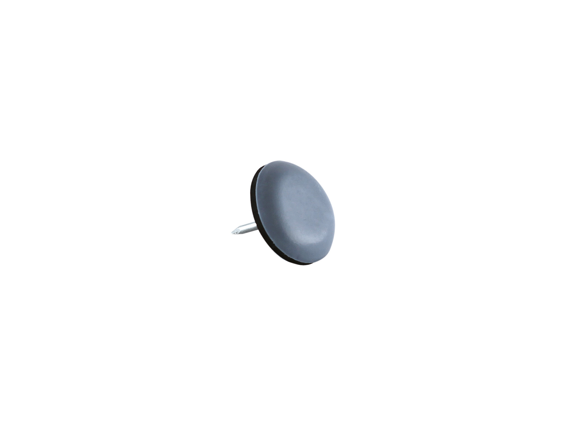 Patin rond à clouer PTFE bleu ø22mm x4