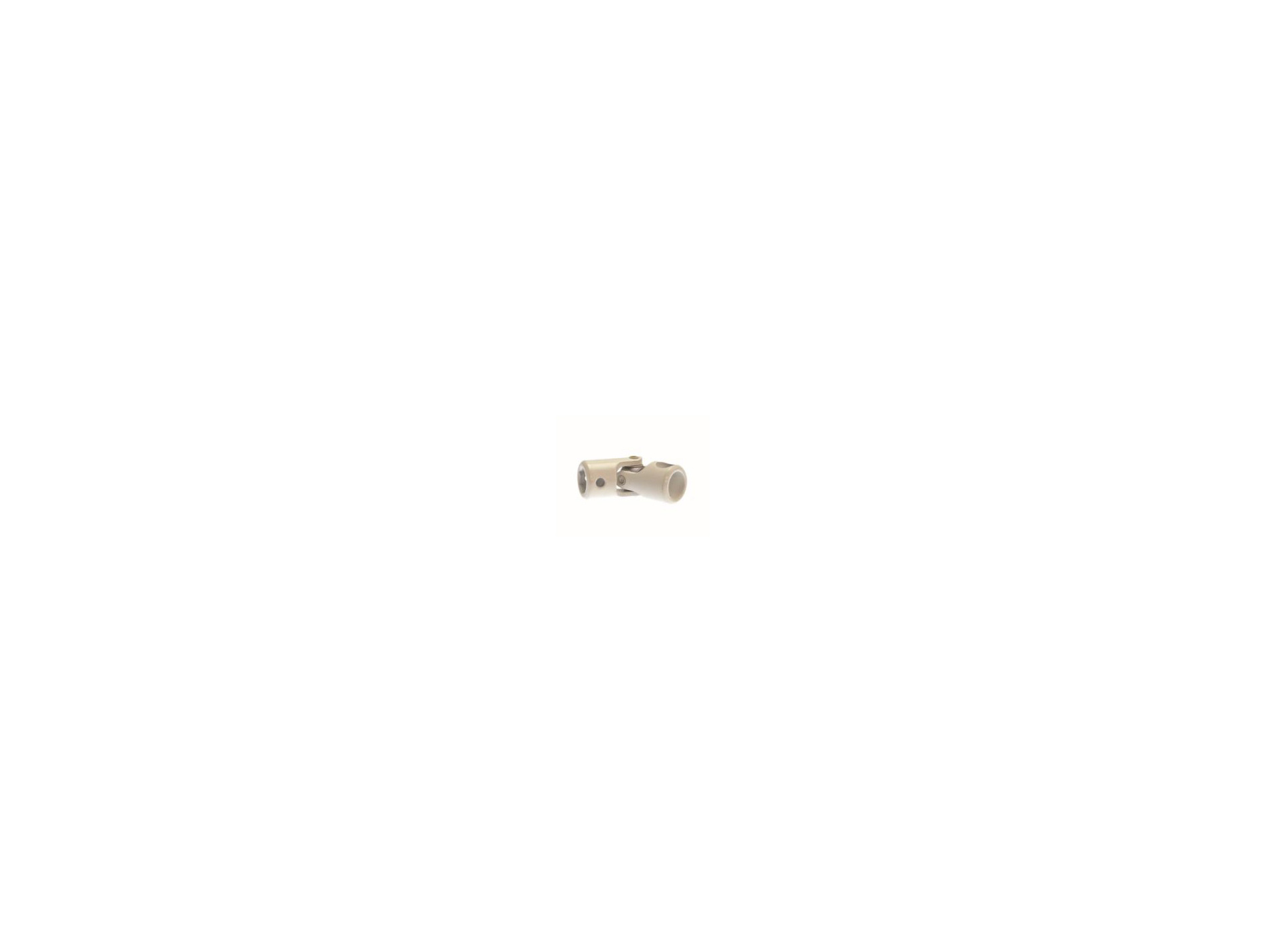 Genouillère acier blanc 6 pans de 10mm / ø12mm