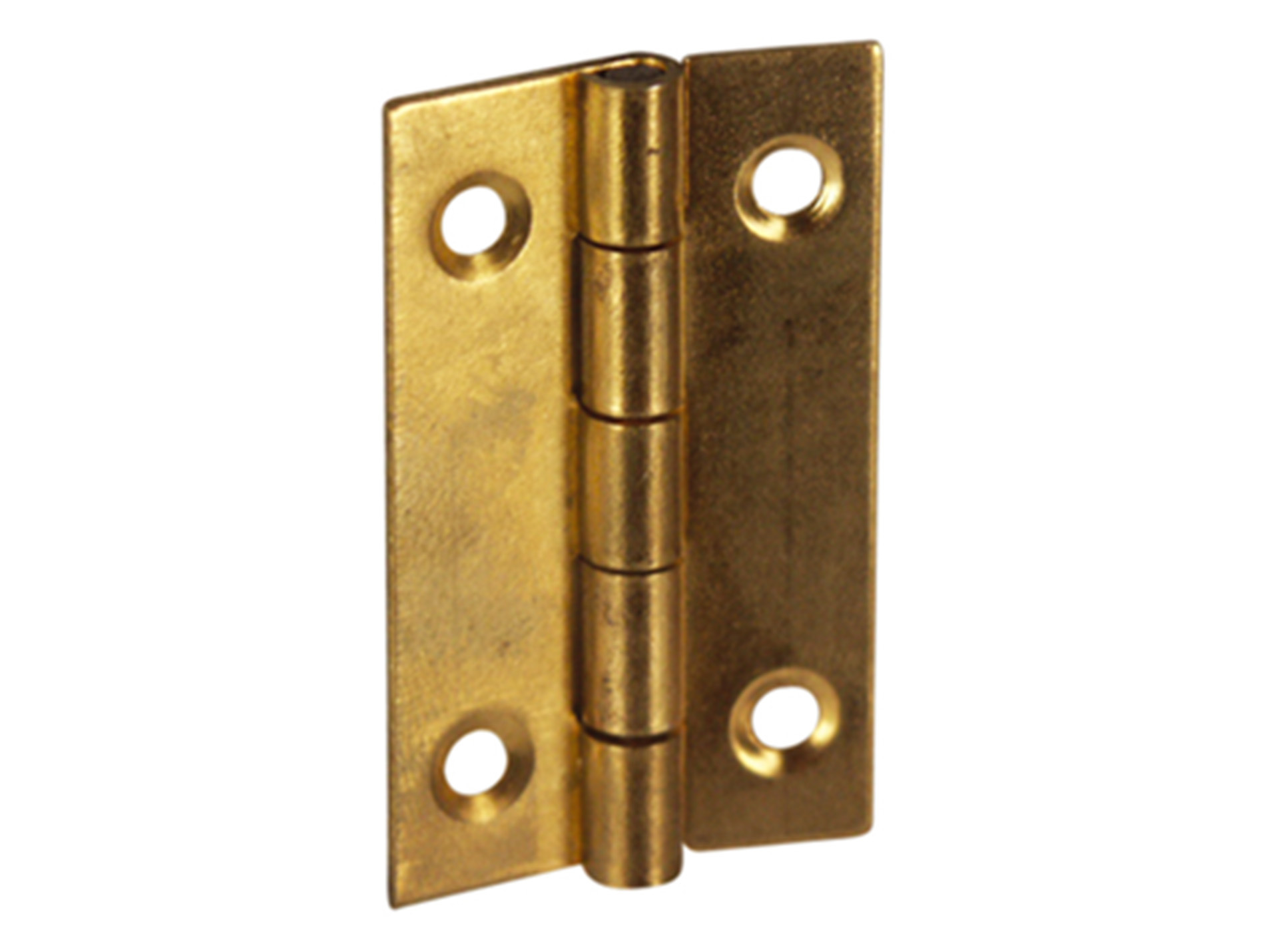 Charnière rectangulaire 40x25mm acier laitonné x2