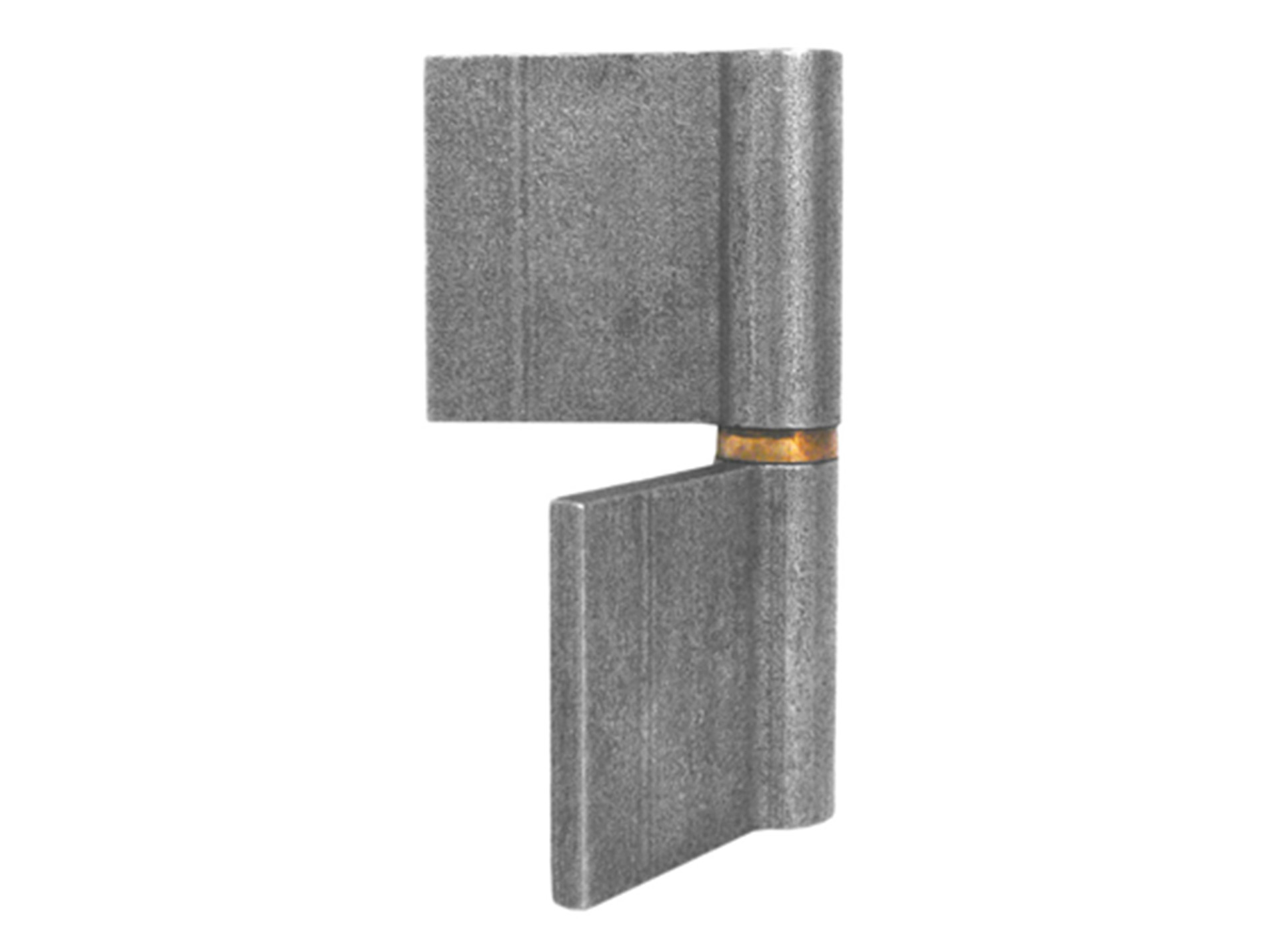 Paumelle de grille à souder 40x40mm acier décapé