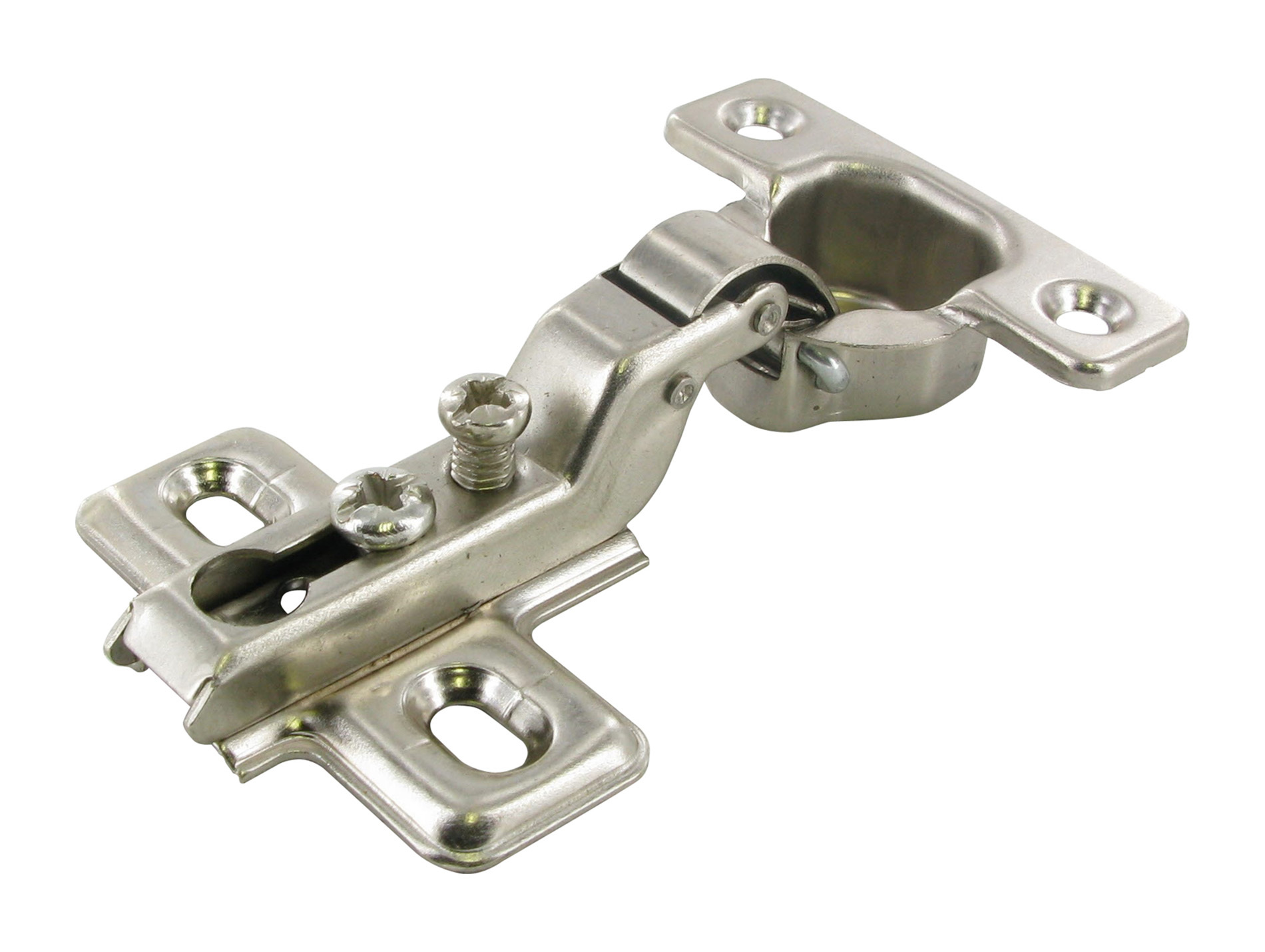 Charnière invisible key hole ø26mm porte demi-recouvrement 95° x2