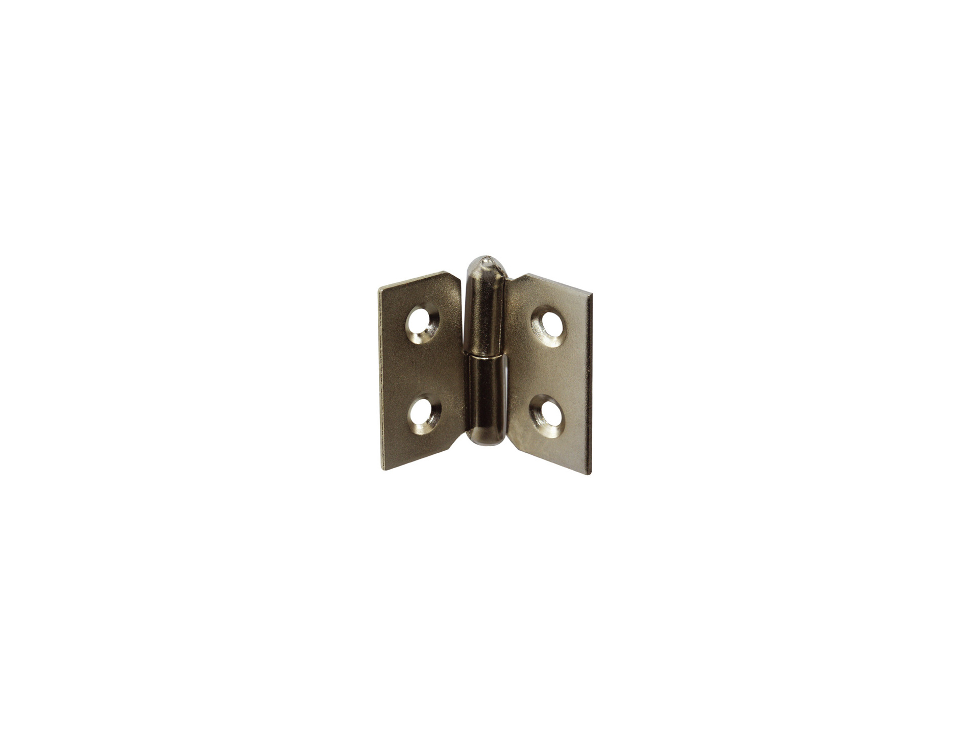 Paumelle à bouchon porte droite H.30xL.40mm acier nickelé x2