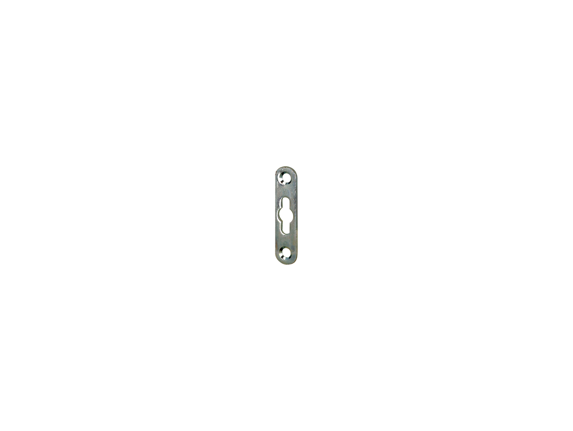 Attache élément à boutonnière double acier zingué 52x12mm x2