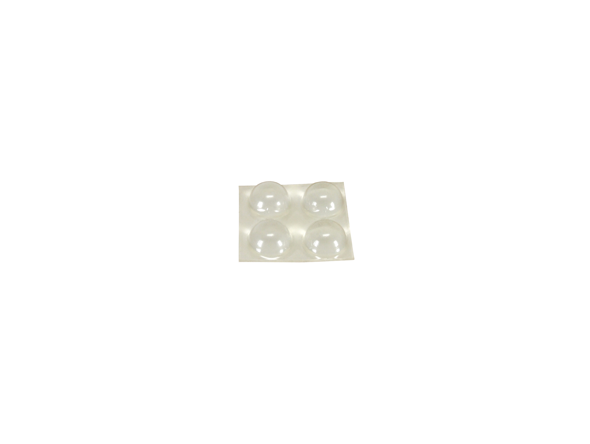 Butée de porte adhésive transparente ø16 x H.10 x4 CIME