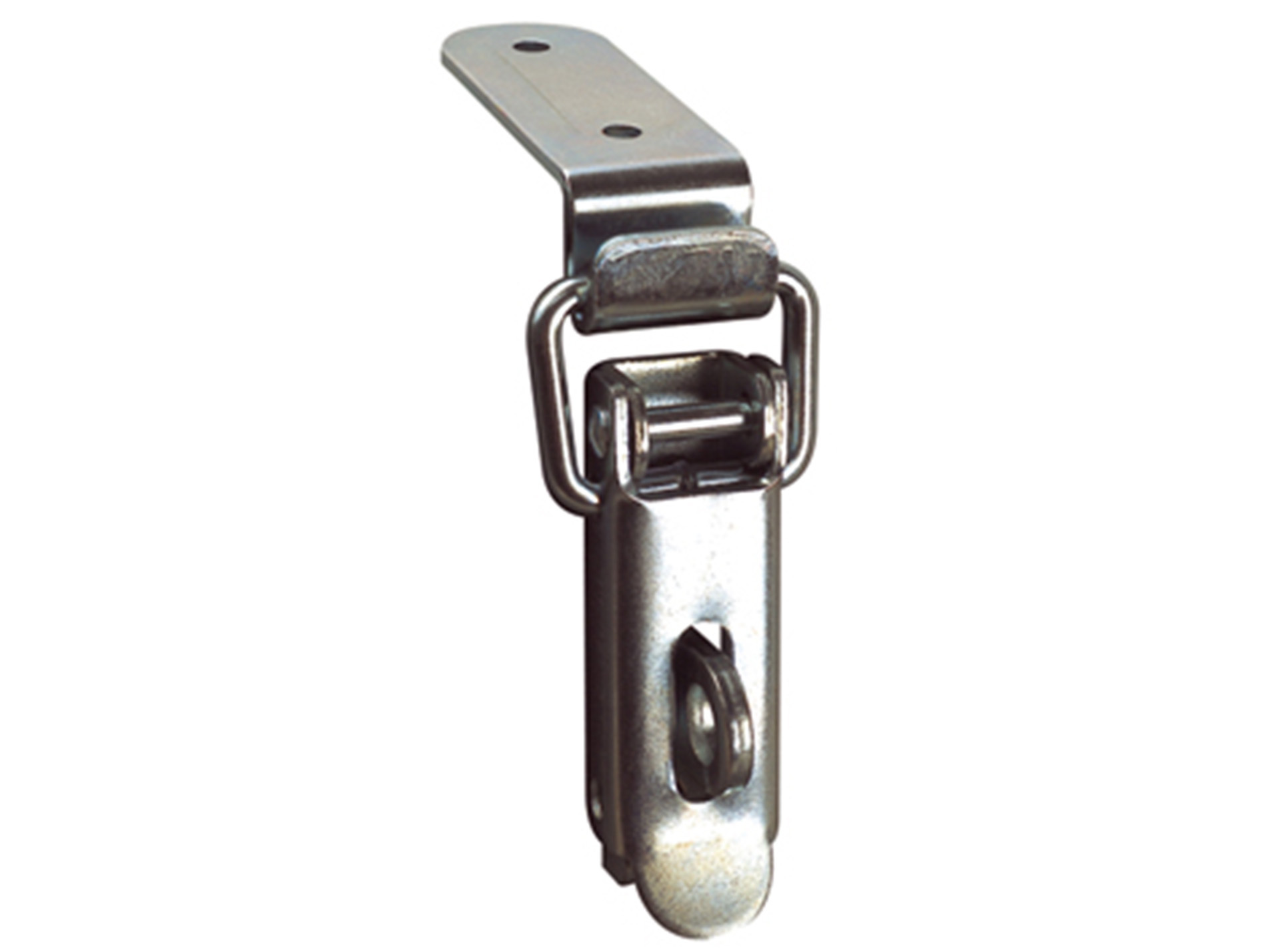 Fermoir grenouillère porte cadenas H.100mm acier zingué