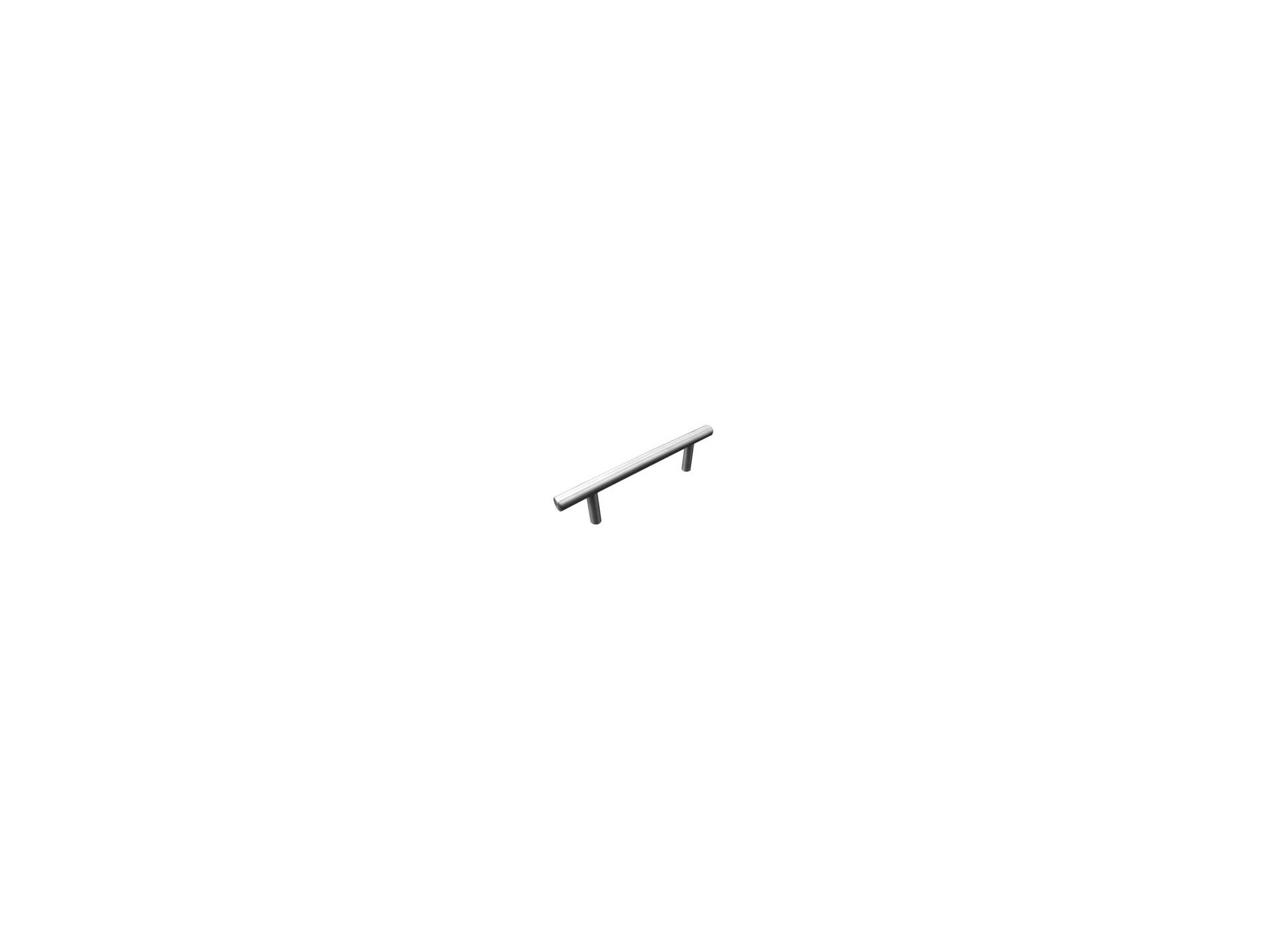 Poignée barre entraxe 96mm L.156mm inox brossé