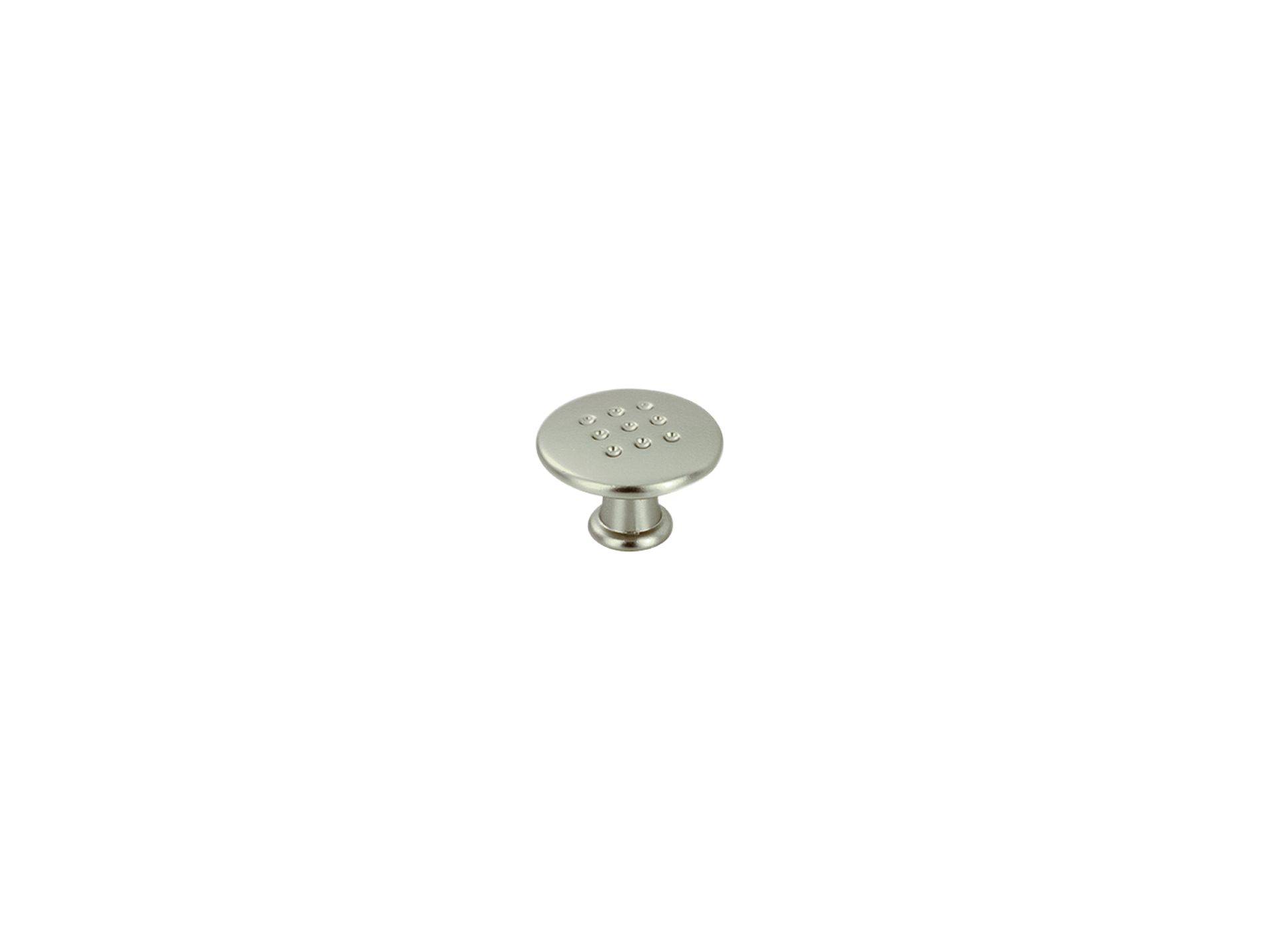 Bouton arrosoir ø30mm zamak nickel satiné