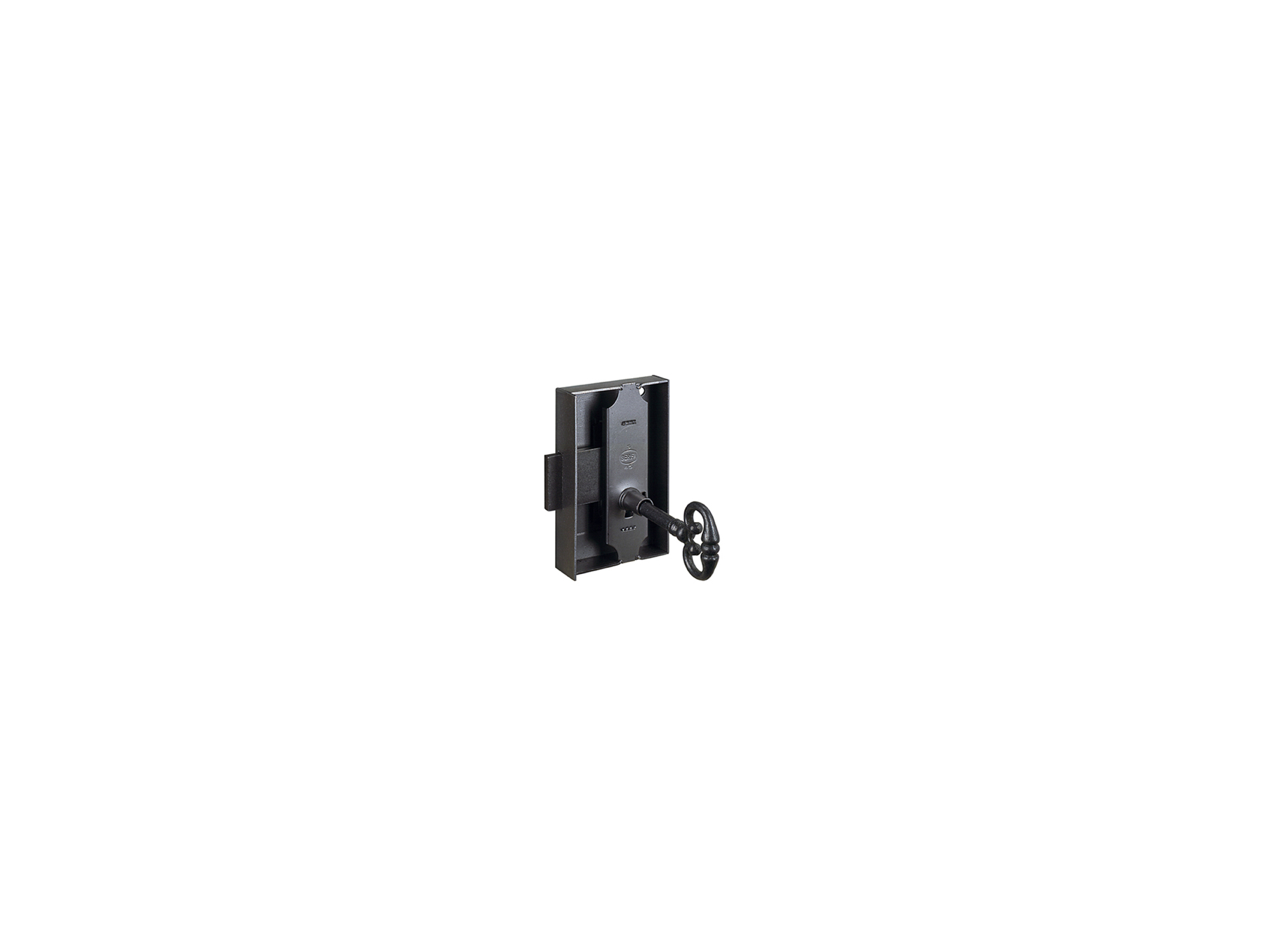 Serrure en applique axe 30mm pour meuble