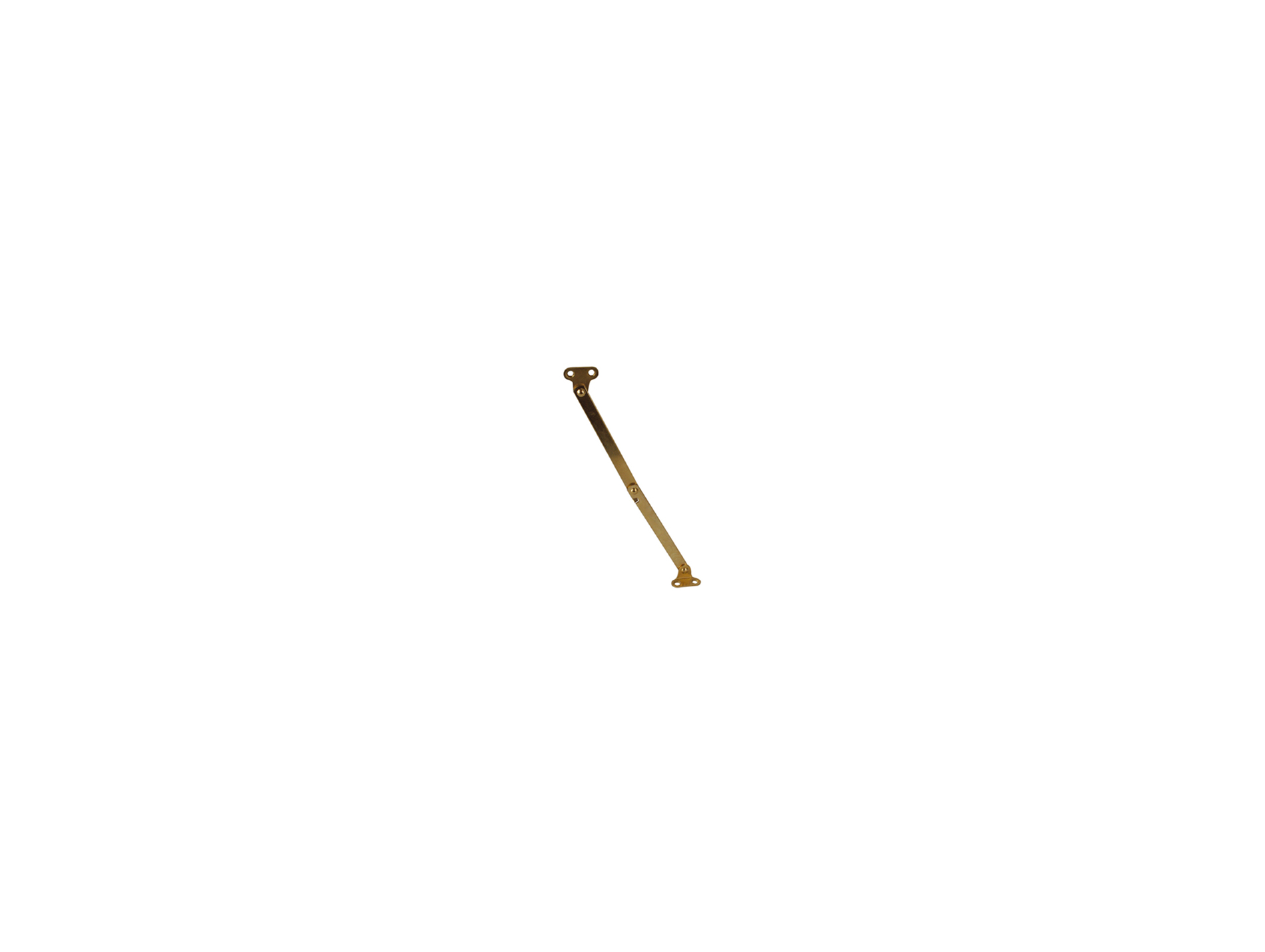 Compas avec arrêt gauche/droit 200mm acier laitonné x2