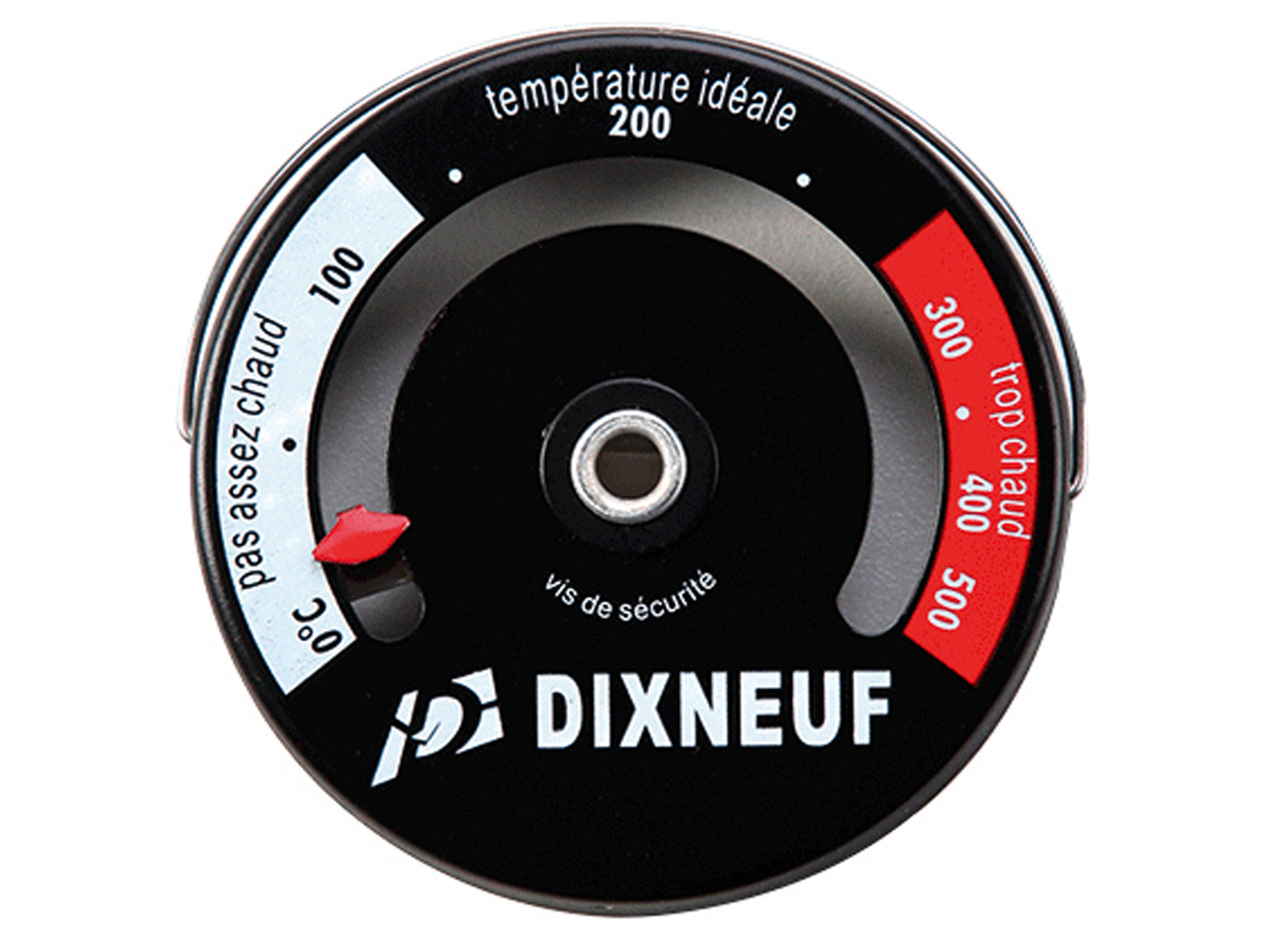 Thermomètre magnétique pour poêle à bois