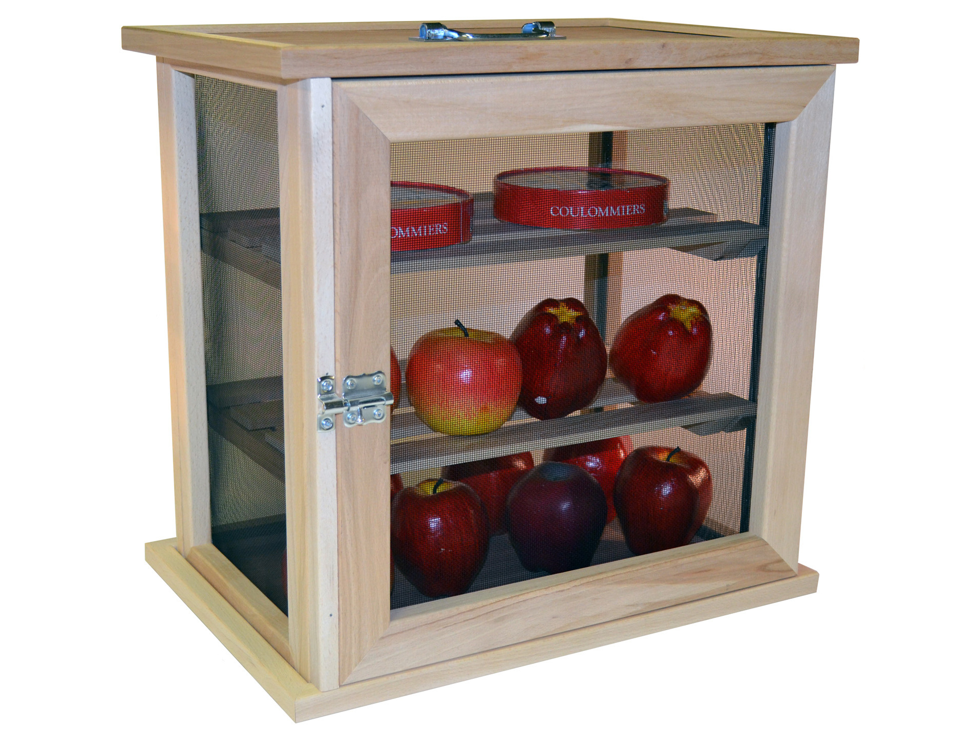 Garde-manger hêtre 47x52x37cm 2 claies MASY