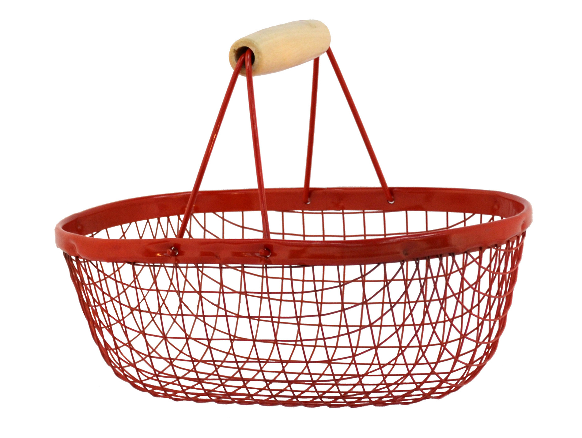 Panier à récoltes MASY métallique 7L rouge