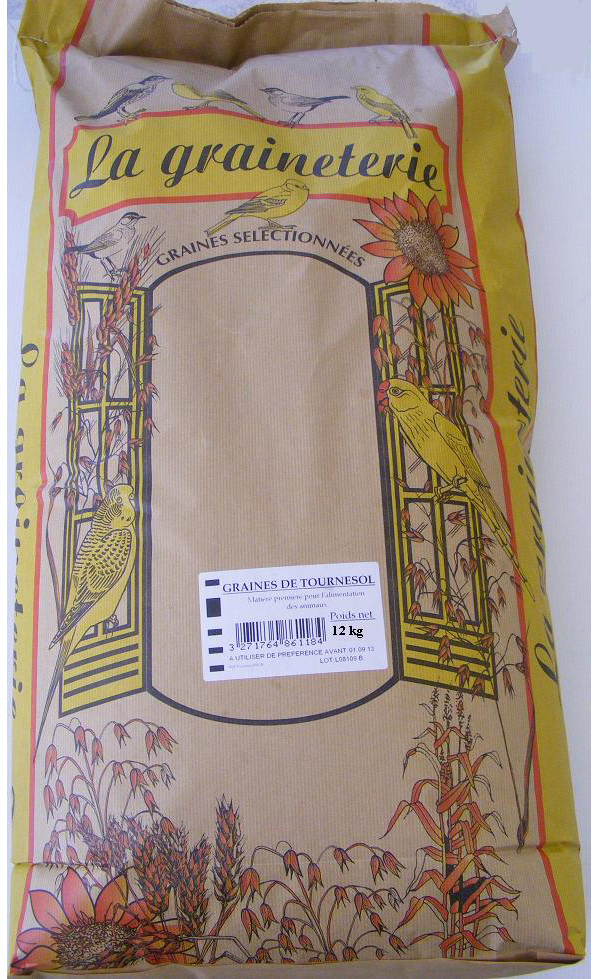 Graines de tournesol LA GRAINETERIE 12kg