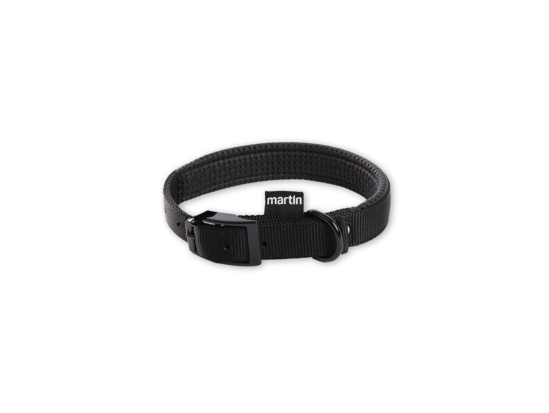 Collier nylon confort MARTIN SELLIER l.20mm L.45cm noir