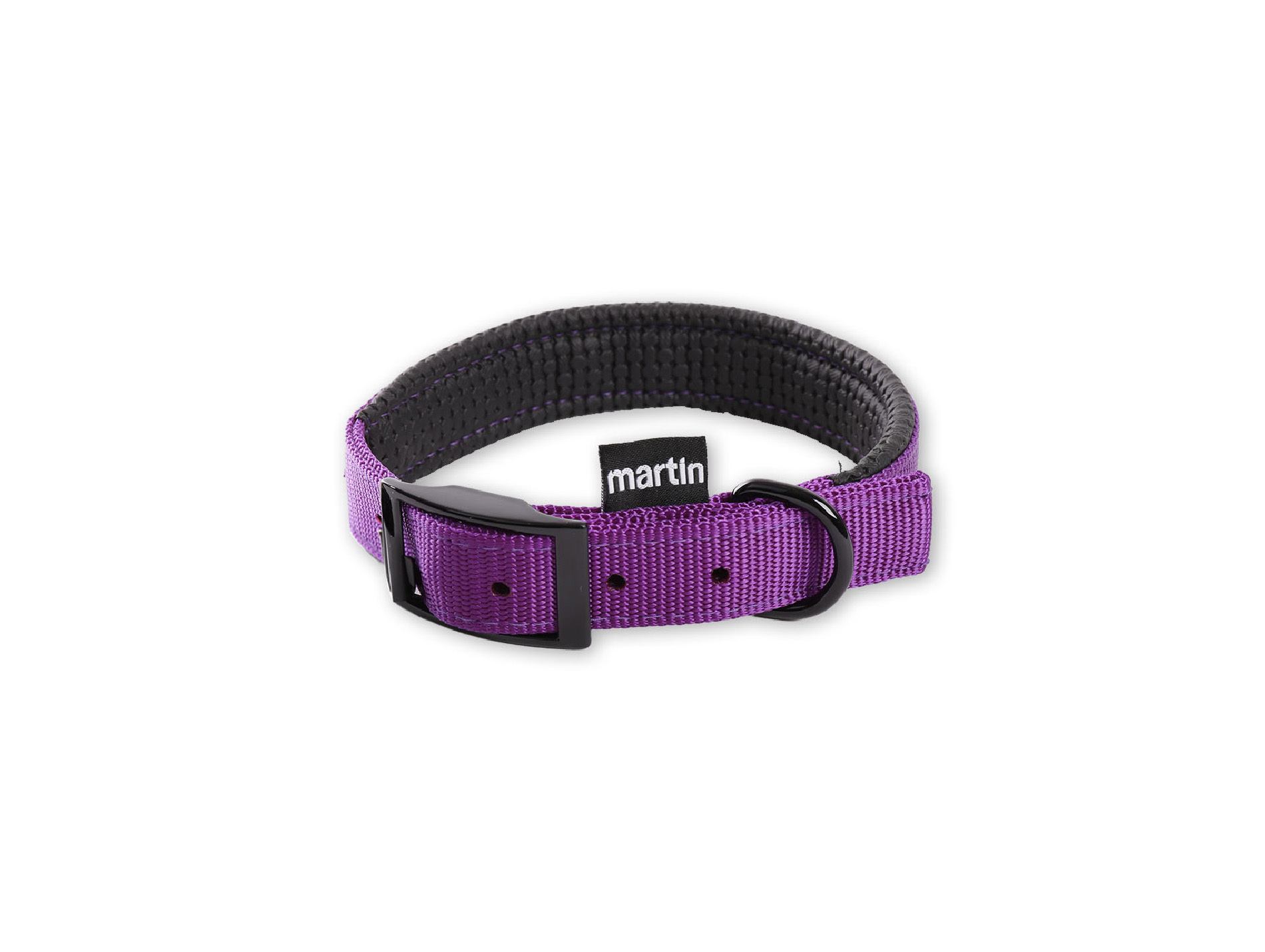 Collier nylon confort MARTIN SELLIER l.20mm L.45cm mauve
