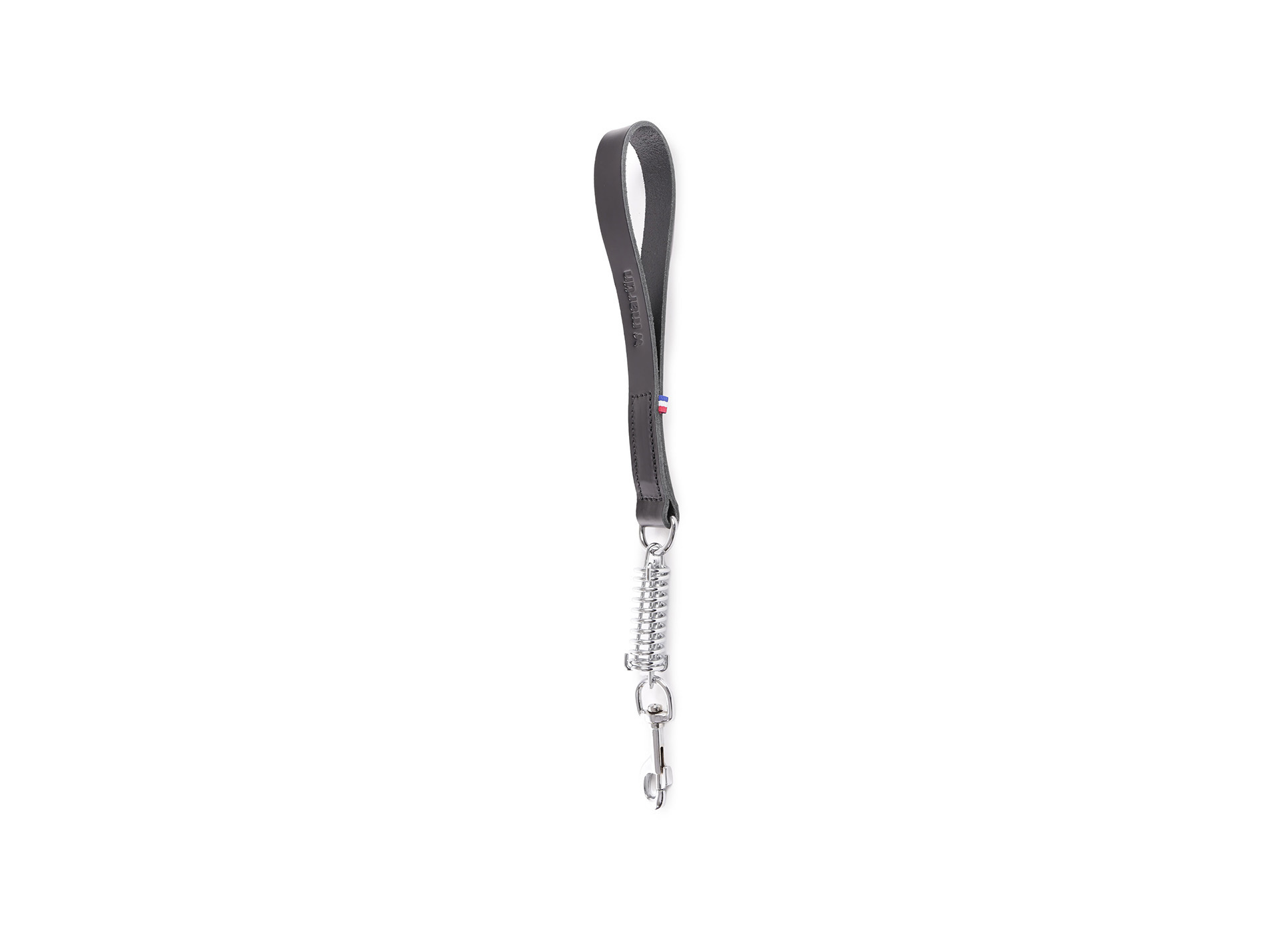 Laisse courte amortisseur MARTIN SELLIER l.25mm L.50cm noir