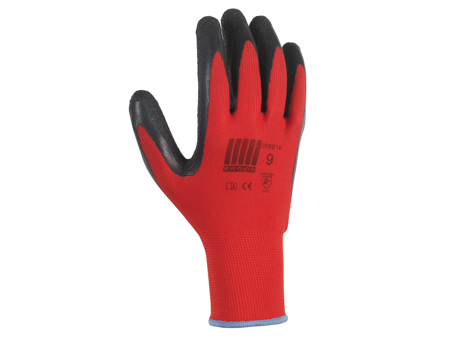 Gants GESTE PRO tous travaux rouge T8