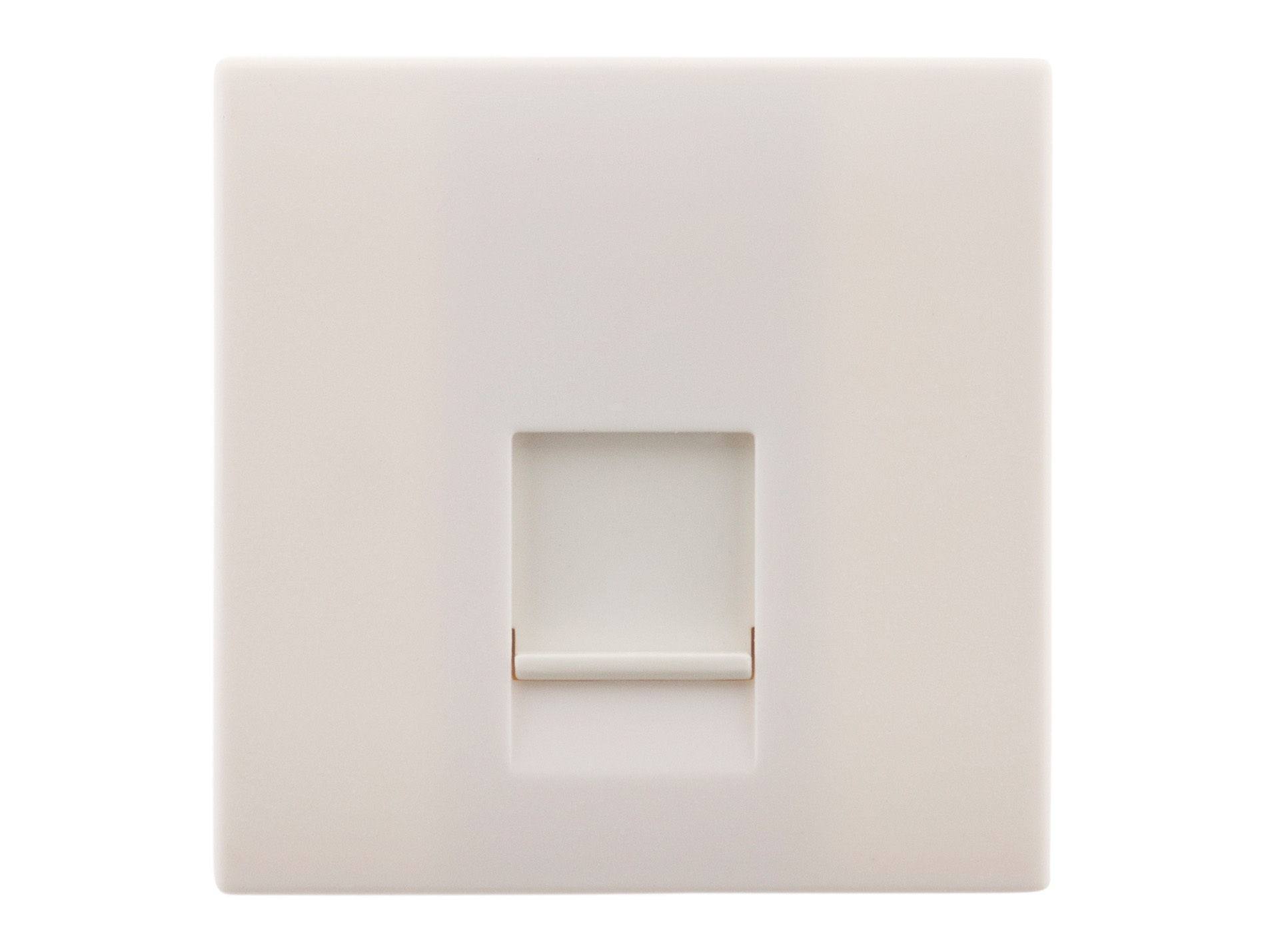 Prise téléphone RJ45 CAT5 module large blanc