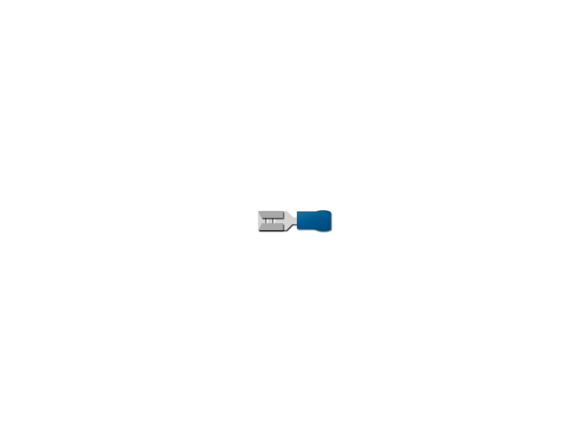 Cosses plates femelles bleues SÉLECTION EMERAUDE 4.8mm x20