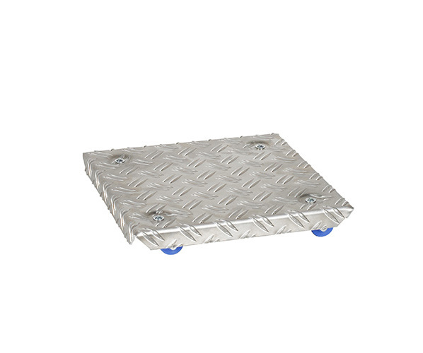 Plateau roulant CAUJOLLE aluminium 250x250mm 100kg