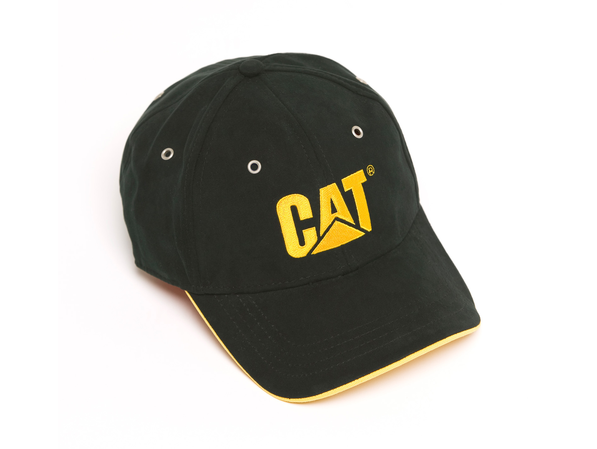 Casquette CATERPILLAR C-434 coton/poly noir/jaune
