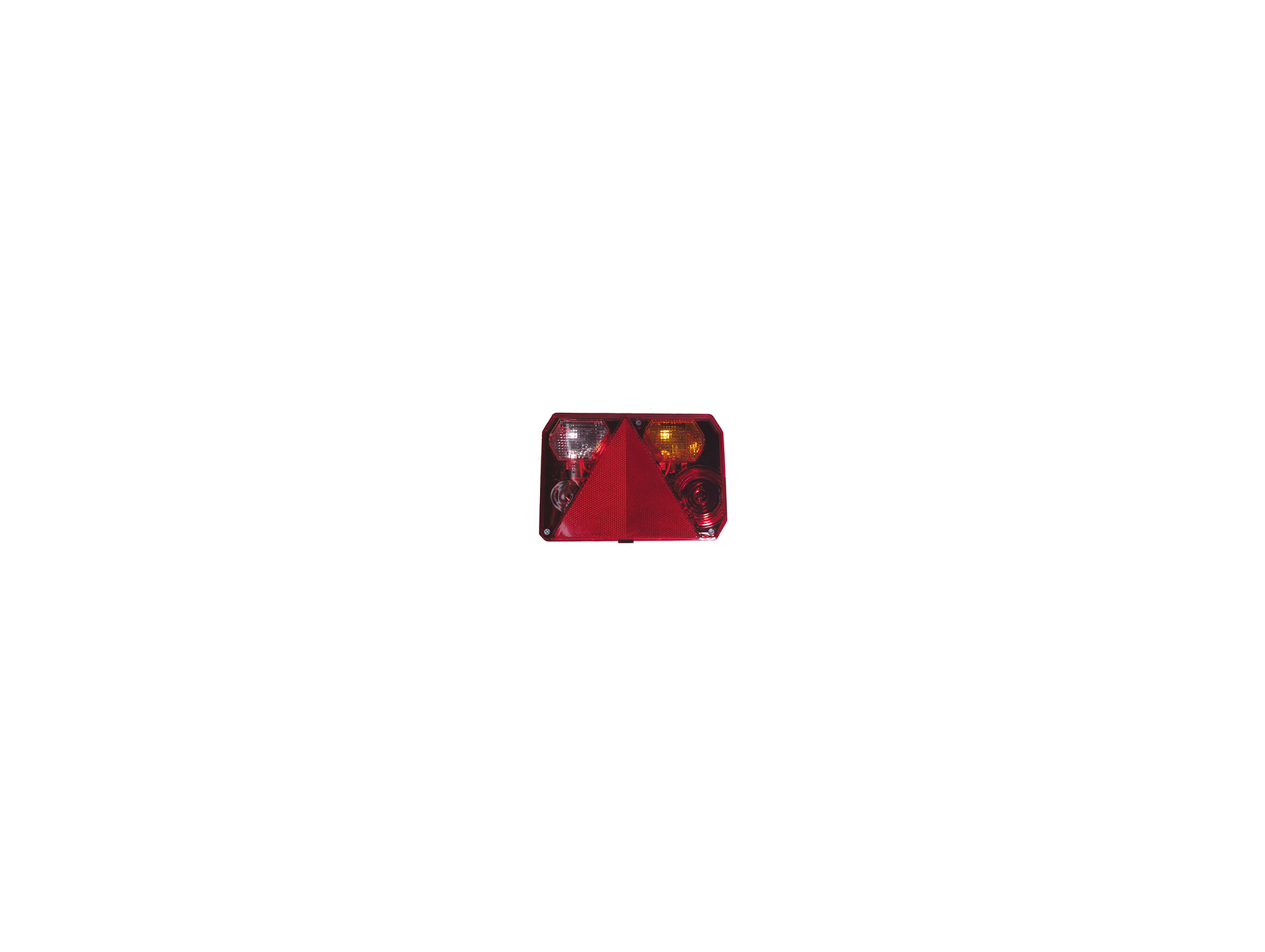 Cabochon droit + recul pour feu de remorque RADEX 6400