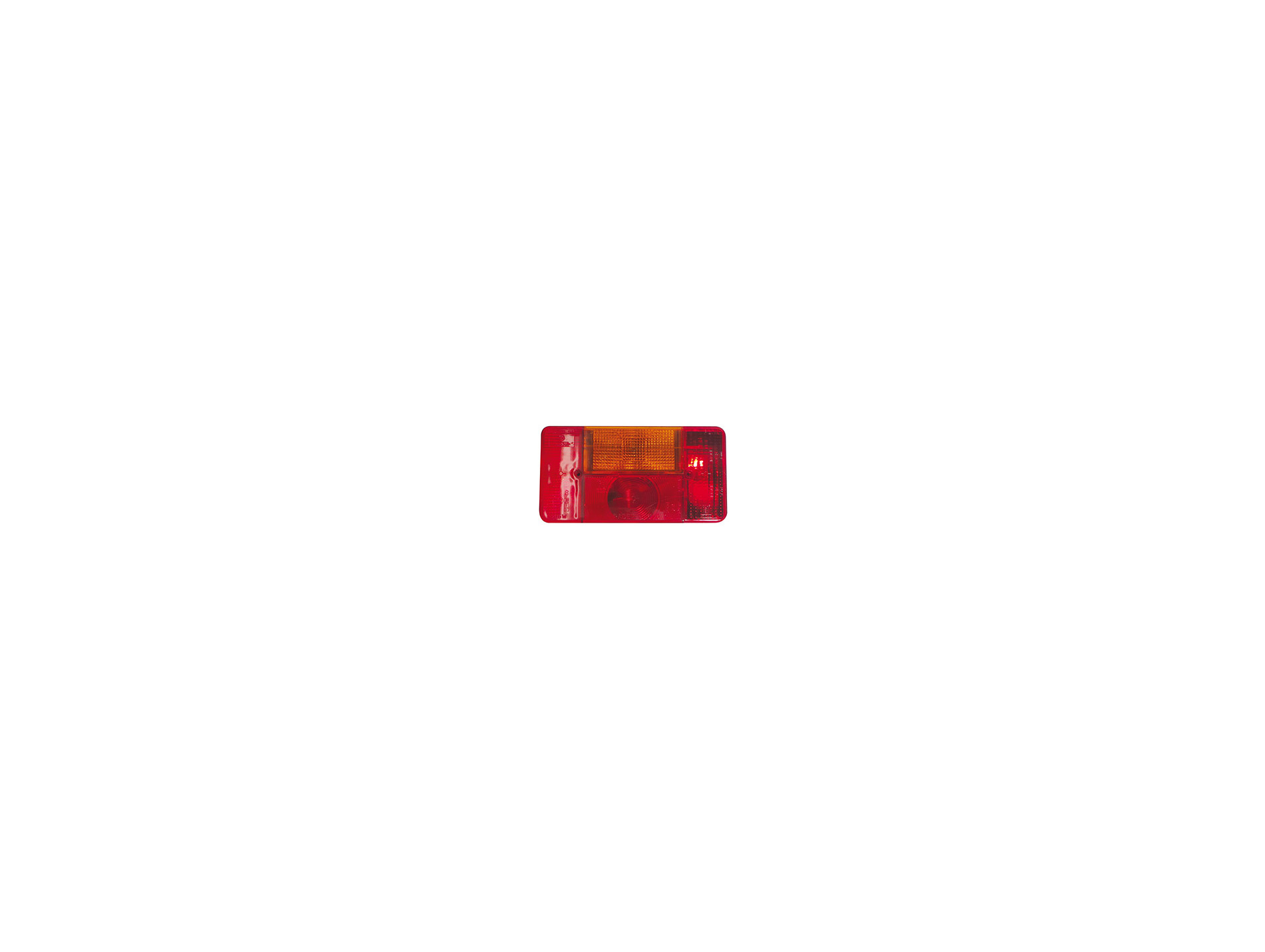 Cabochon droit pour feu de remorque RADEX 5001