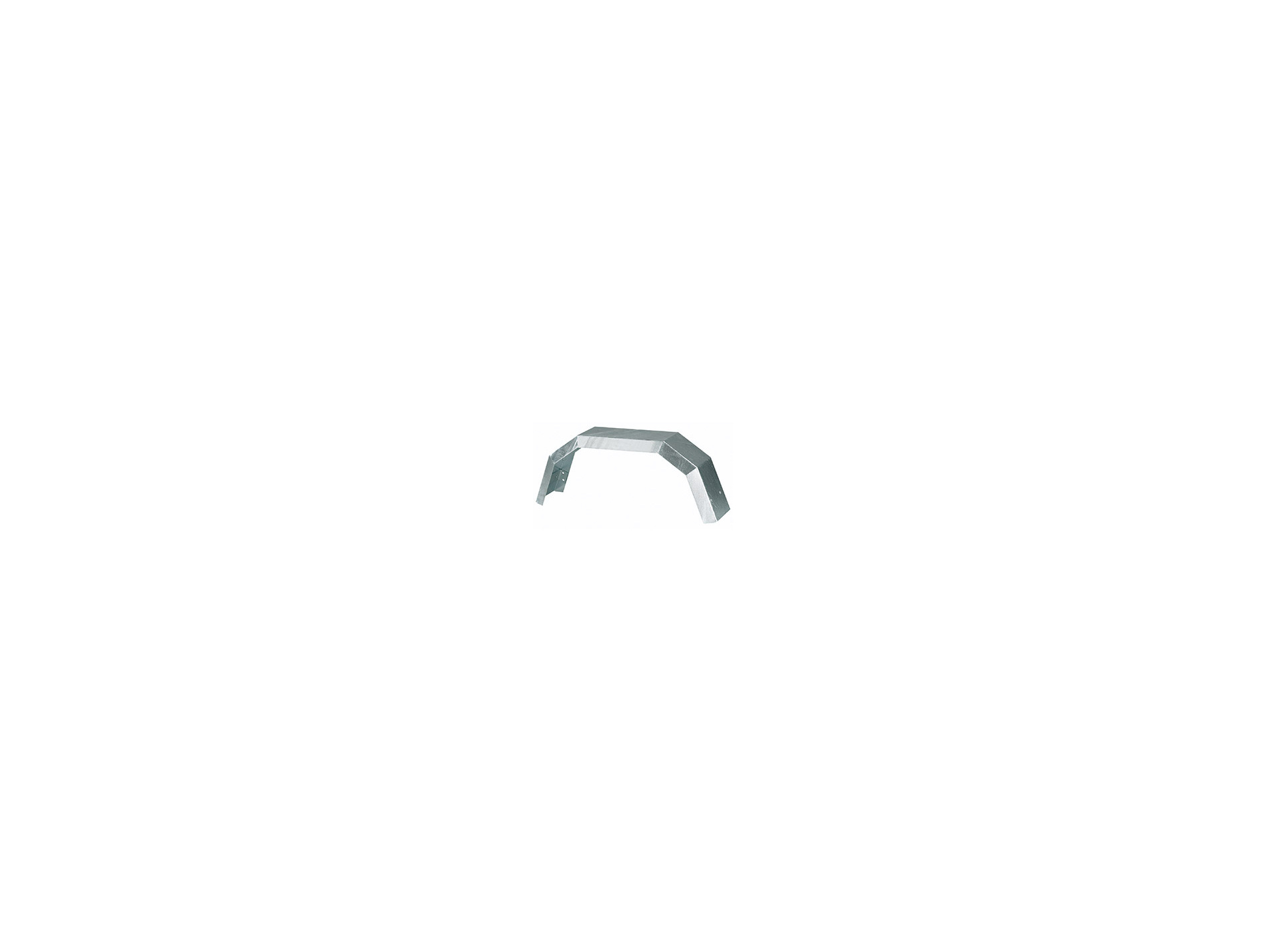 Garde-boue Galva roue 14'' pour remorque
