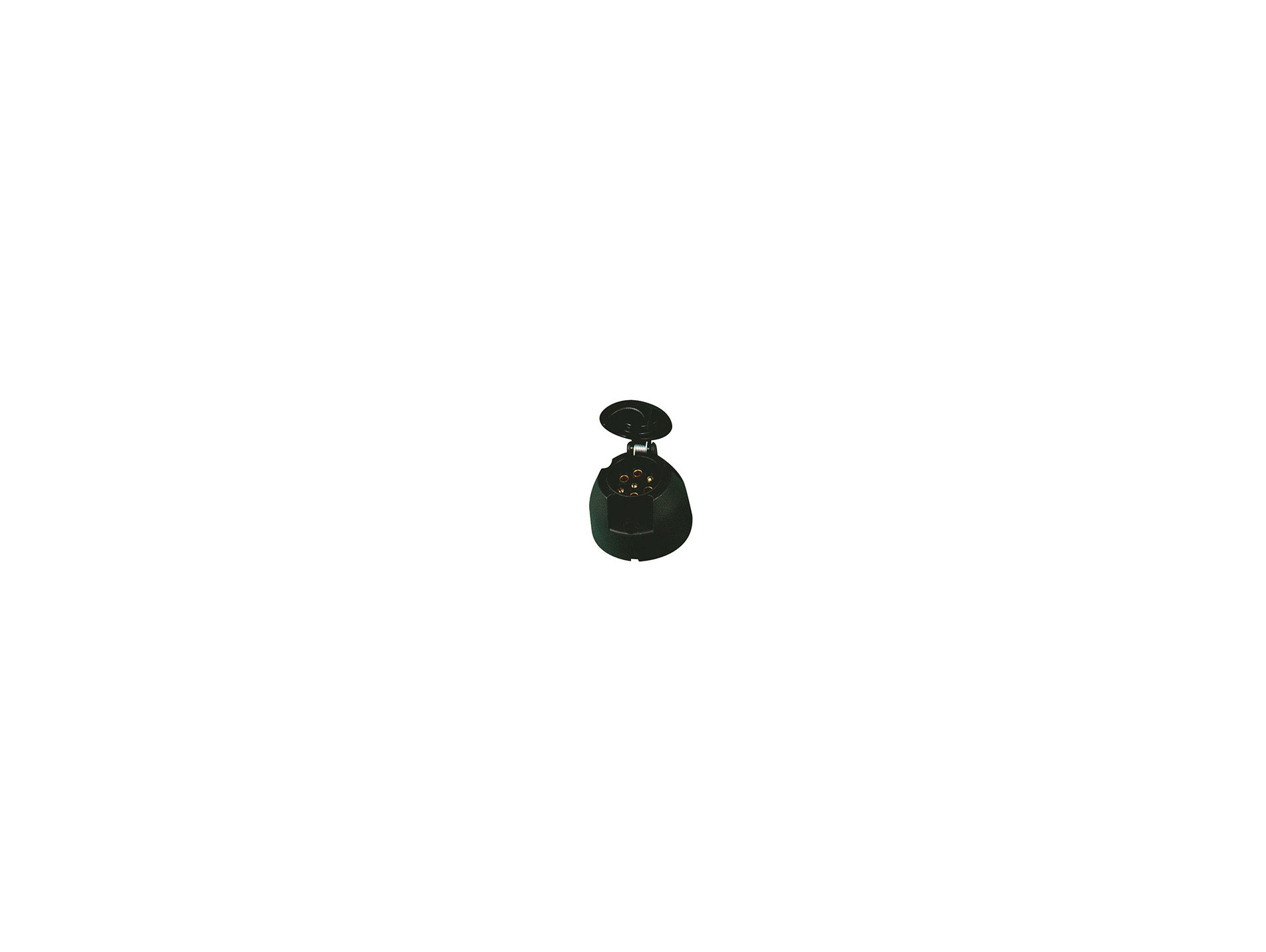 Prise socle 7 broches plastique remorque / caravane