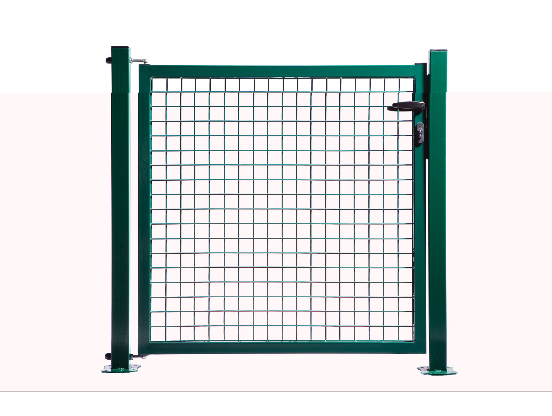 Portillon résidentiel 1x1,70m maille 50x50mm Ø fil 4mm vert