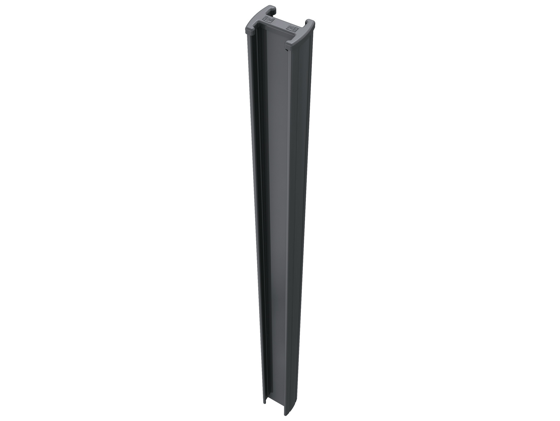 Poteau Easyclip® gris H.2,5m