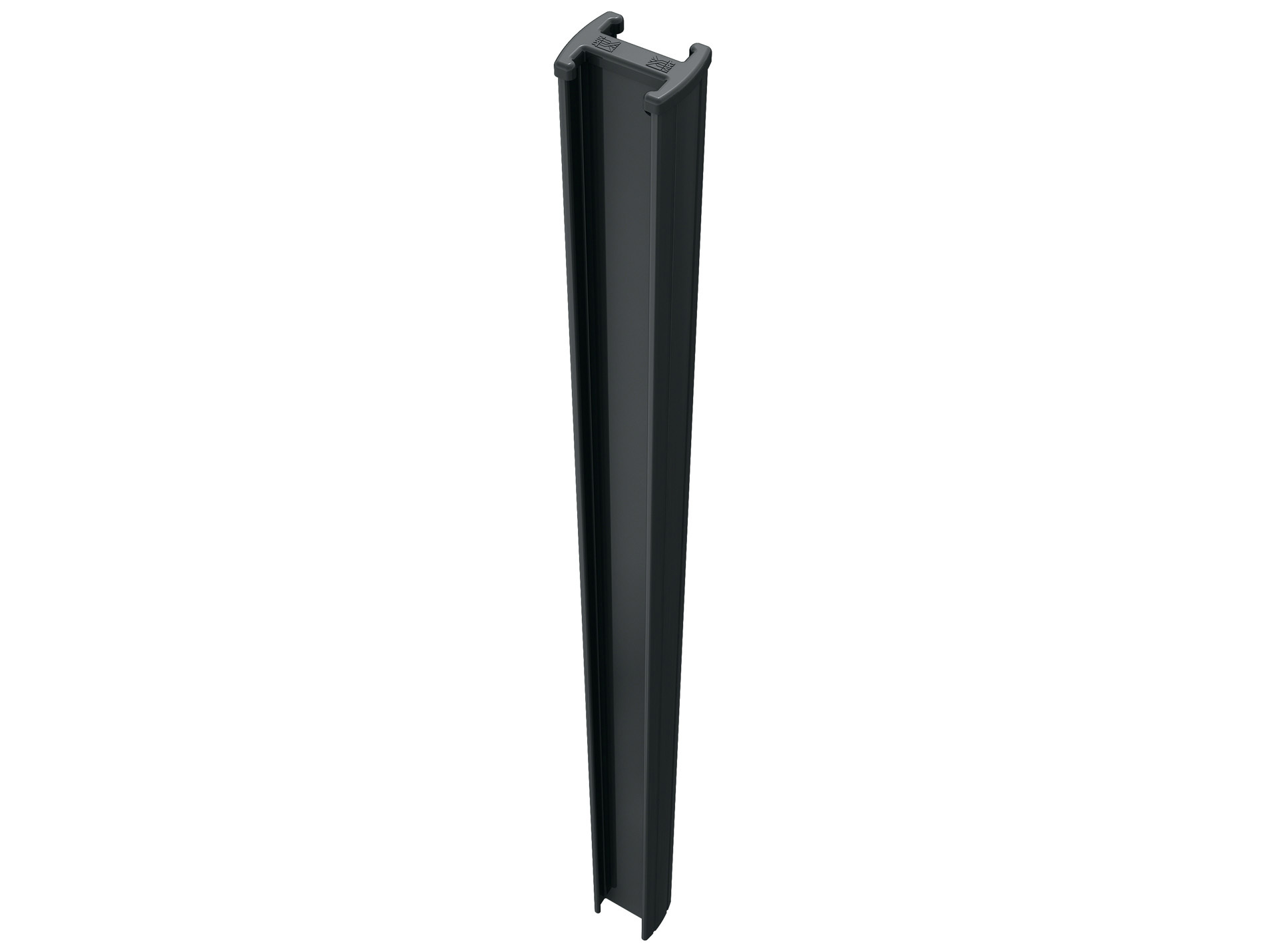 Poteau de clôture Easyclip® gris H.2,20m