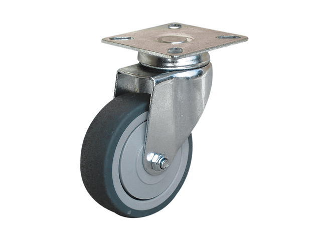 Roulette pivotante avec fixation à platine GUITEL Ø50mm
