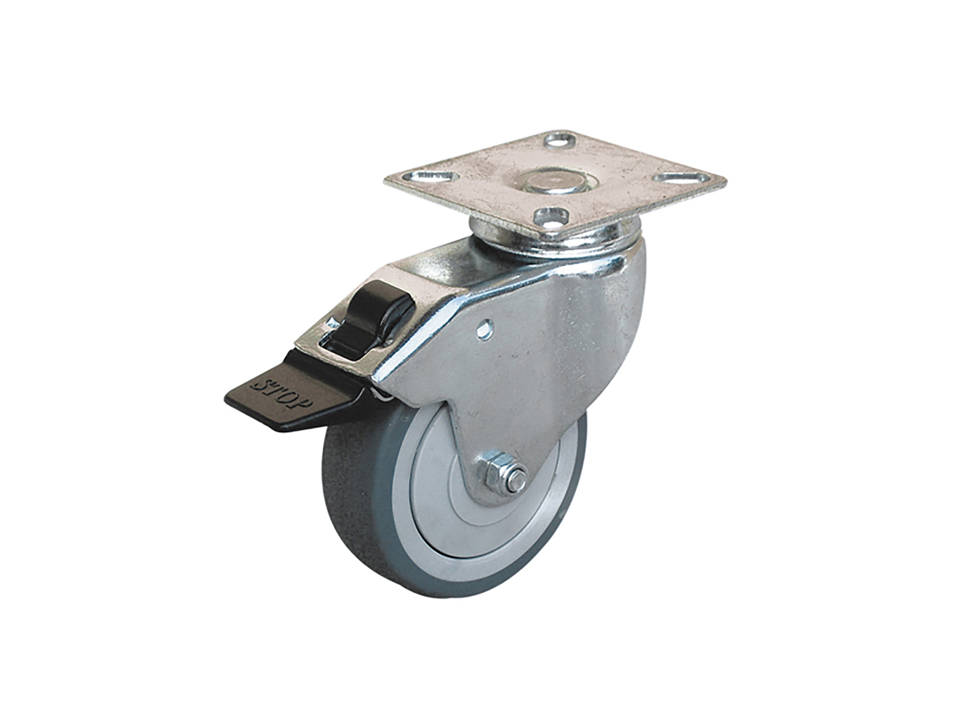 Roulette Uniroll pivotante caoutchouc GUITEL Ø50mm