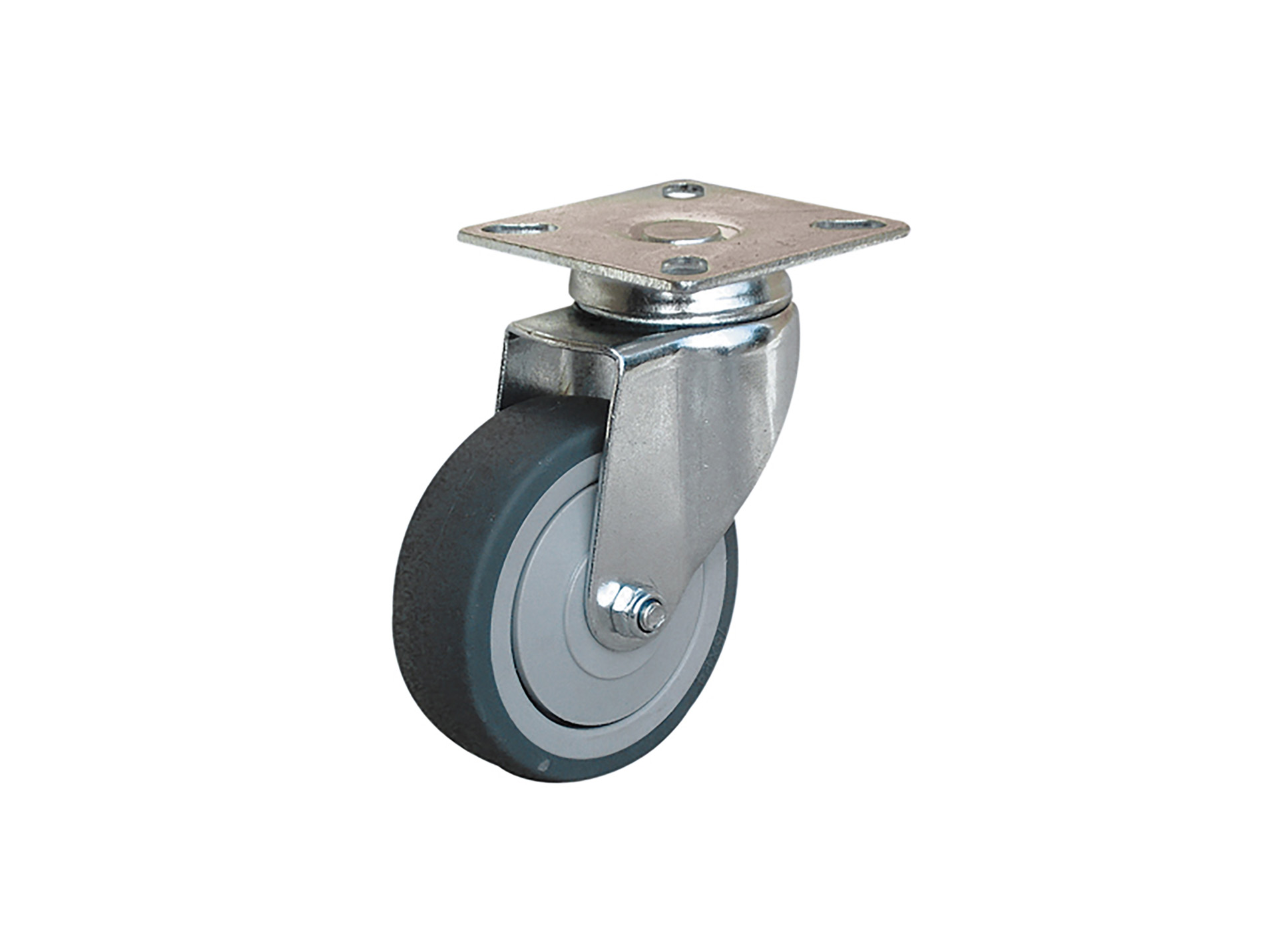 Roulette Uniroll pivotante caoutchouc GUITEL Ø60mm