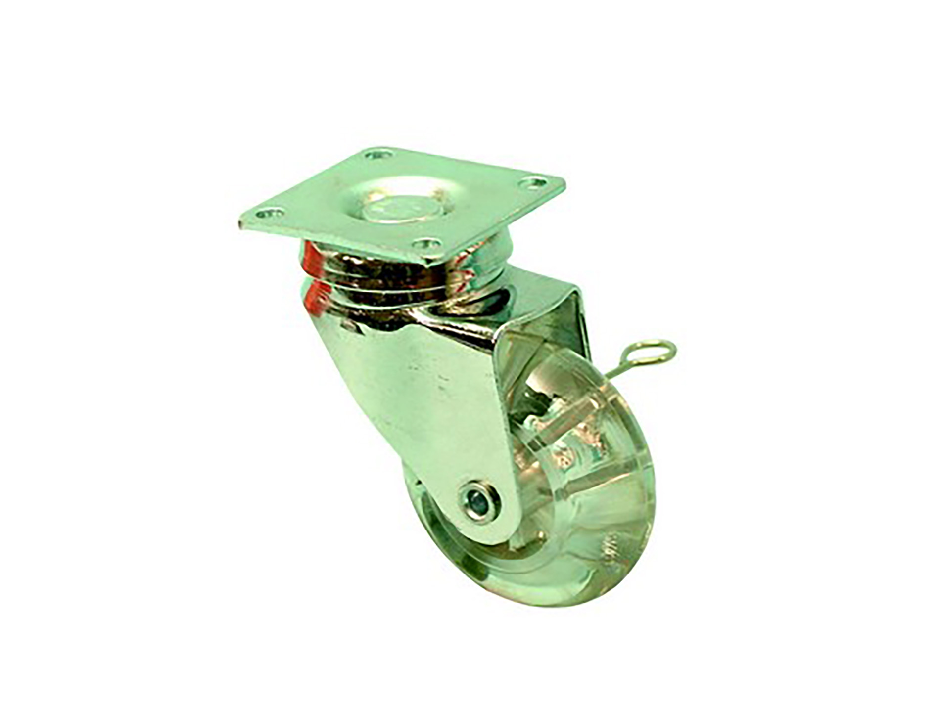 Roulette pivotante bombée avec fixation à platine GUITEL Ø75mm