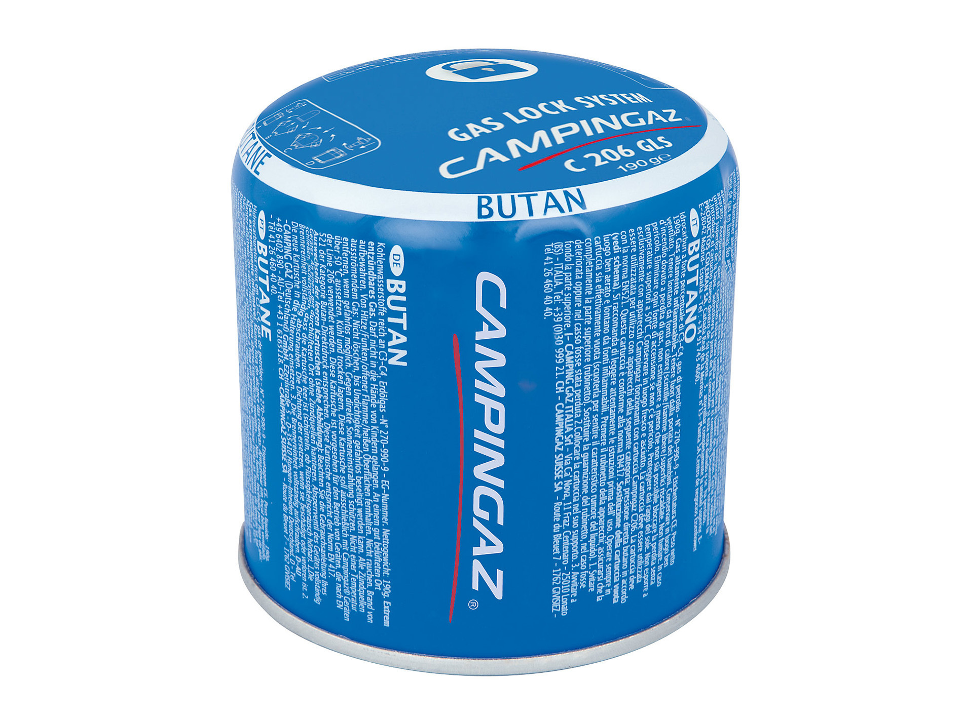 Cartouche de gaz perçable CAMPINGAZ C206 GLS 190g