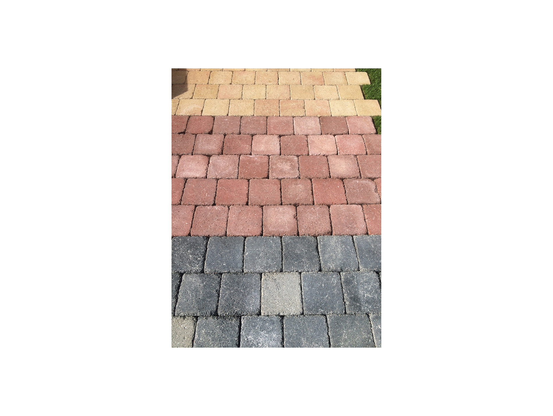 Pavé carrossable Stratura flammé 12x12cm jaune