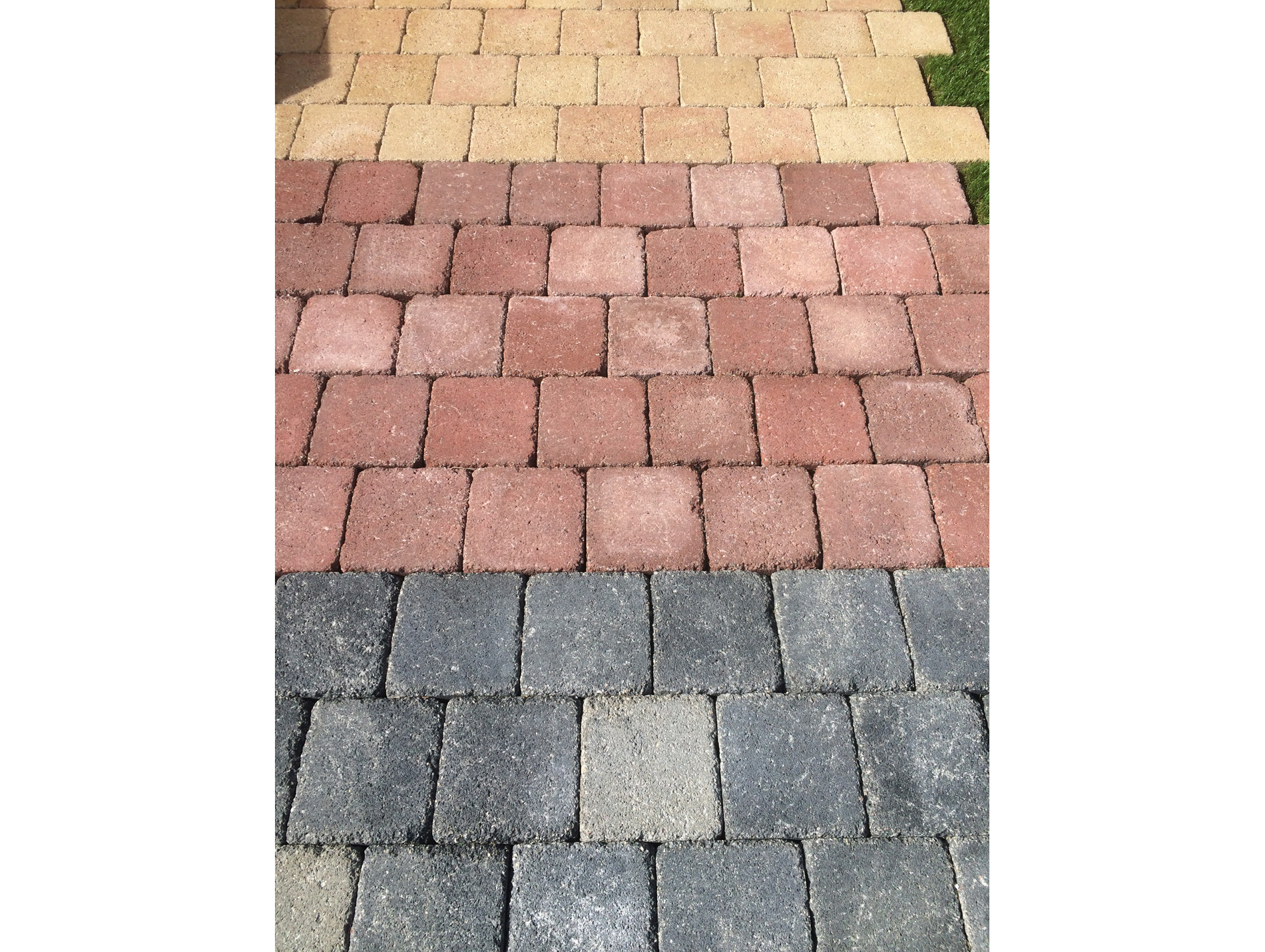 Pavé carrossable Stratura flammé 15x15cm gris