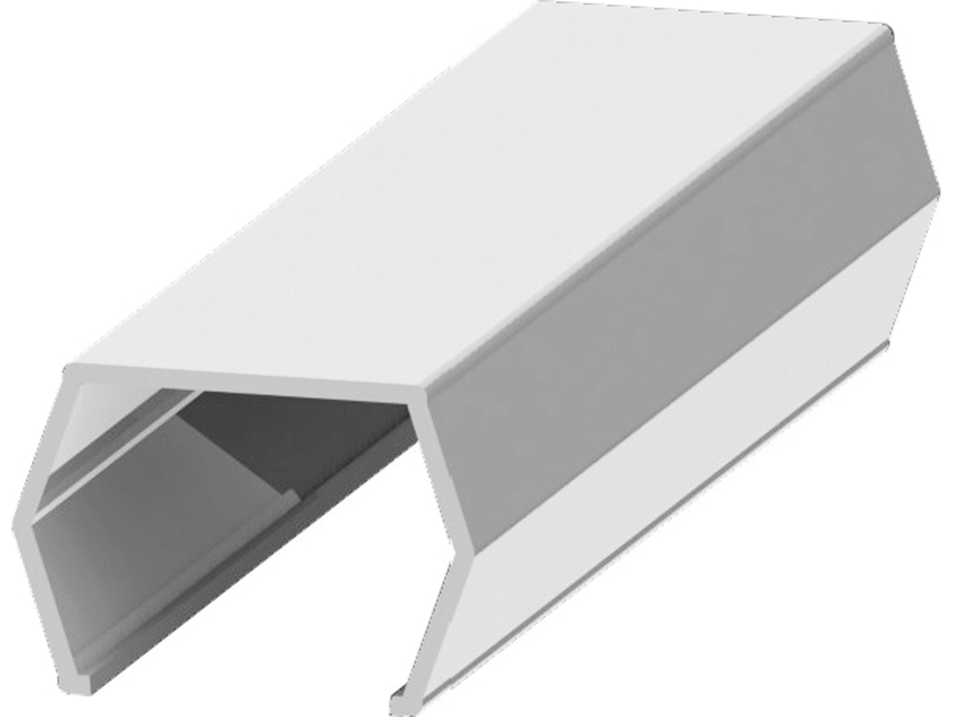 Cache rainure ZENEO 30x27x24mm L.2,30m blanc